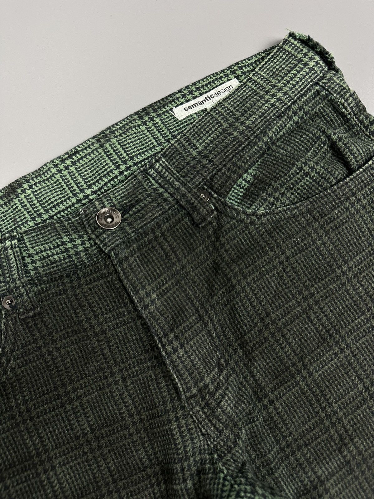 Seditionaries × semanticdesign 🔥FLARED🔥 Semantic Design Checked Flared Pants Size US 31 - 8 Thumbnail