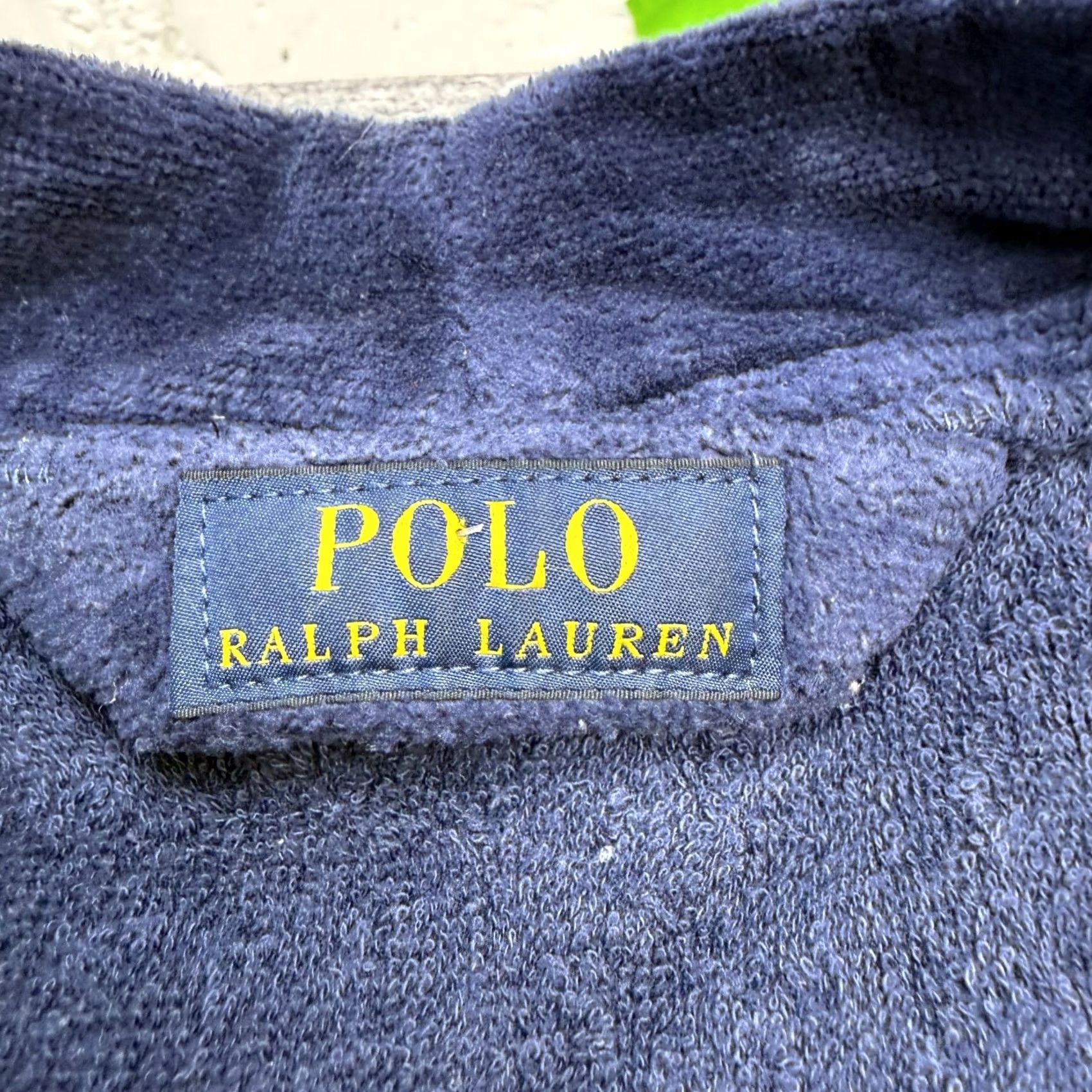 Polo Ralph Lauren Polo Ralph Lauren Rob Mens Bath Rob Belted Blue Cotton Terry Plush Bath Rob L XL Dark Blue Pony Size US L / EU 52-54 / 3 - 4 Thumbnail