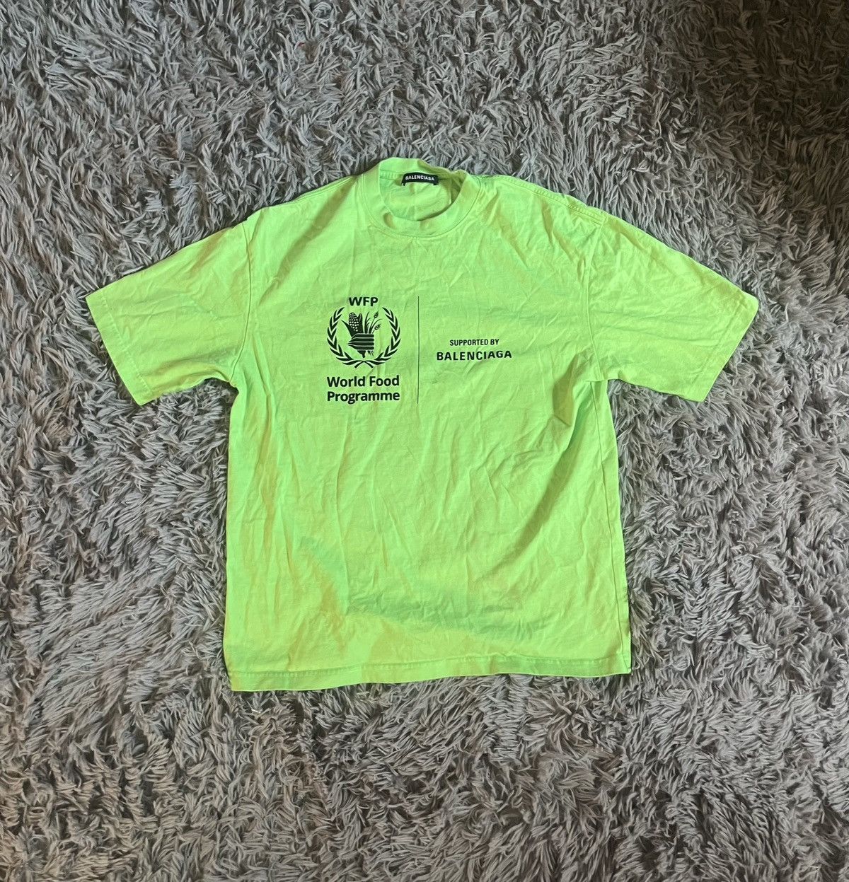 image of Balenciaga “Wfp” World Food Programme Kanye Neon Size Xs, Men's