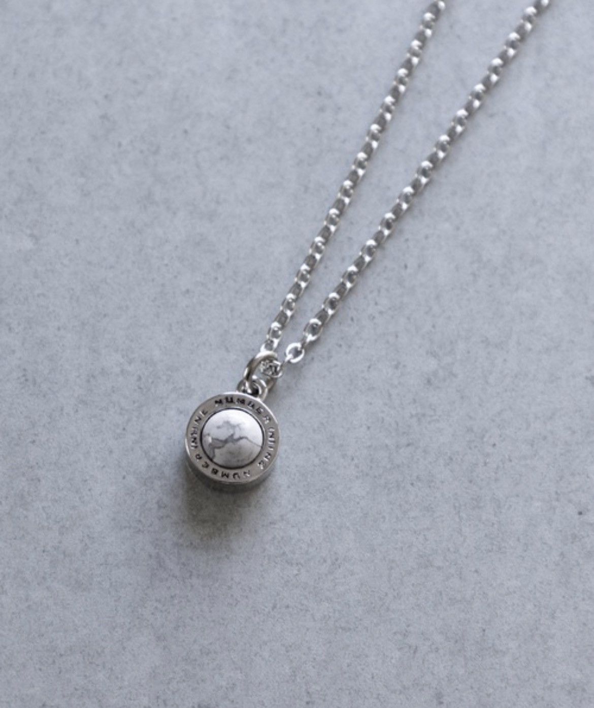 Number (N)ine Number Nine ROUND LOGO STONE CHARM NECKLACE Size ONE SIZE - 2 Thumbnail