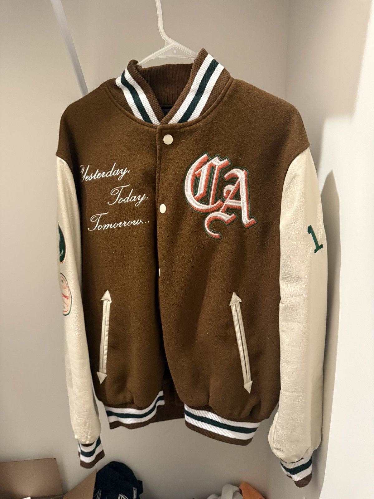 Pacsun Brown Pacsun Varsity Jacket Size US L / EU 52-54 / 3 - 1 Thumbnail
