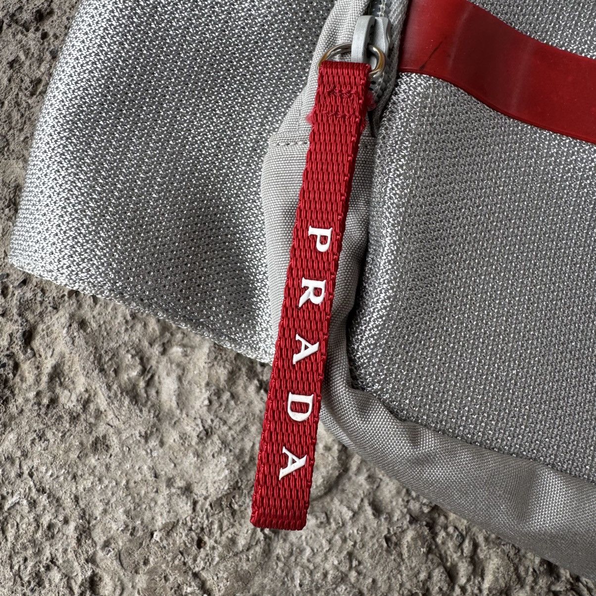 Prada Prada Metallic Silver Nylon Chest Rig Bag Size ONE SIZE - 7 Thumbnail