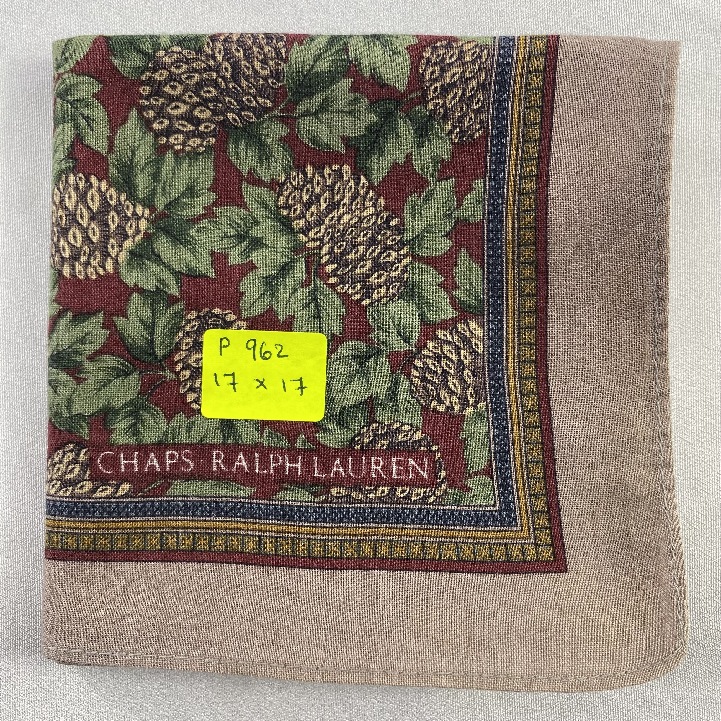 Chaps Ralph Lauren × Vintage Chaps Ralph Lauren Handkerchief / Neckerchief-P962 Size ONE SIZE - 5 Thumbnail