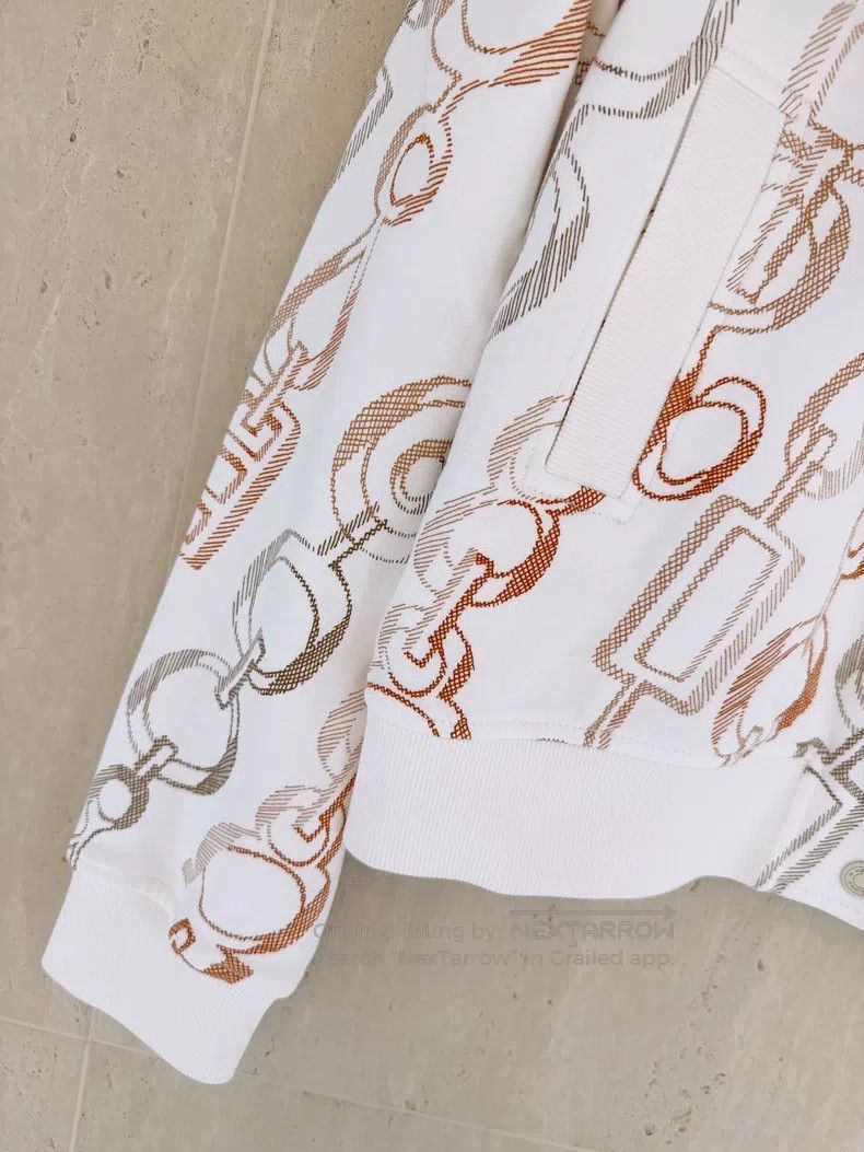 Other Hermes Spinning Rhythm White Baseball Jacket Size XS / US 0-2 / IT 36-38 - 4 Thumbnail