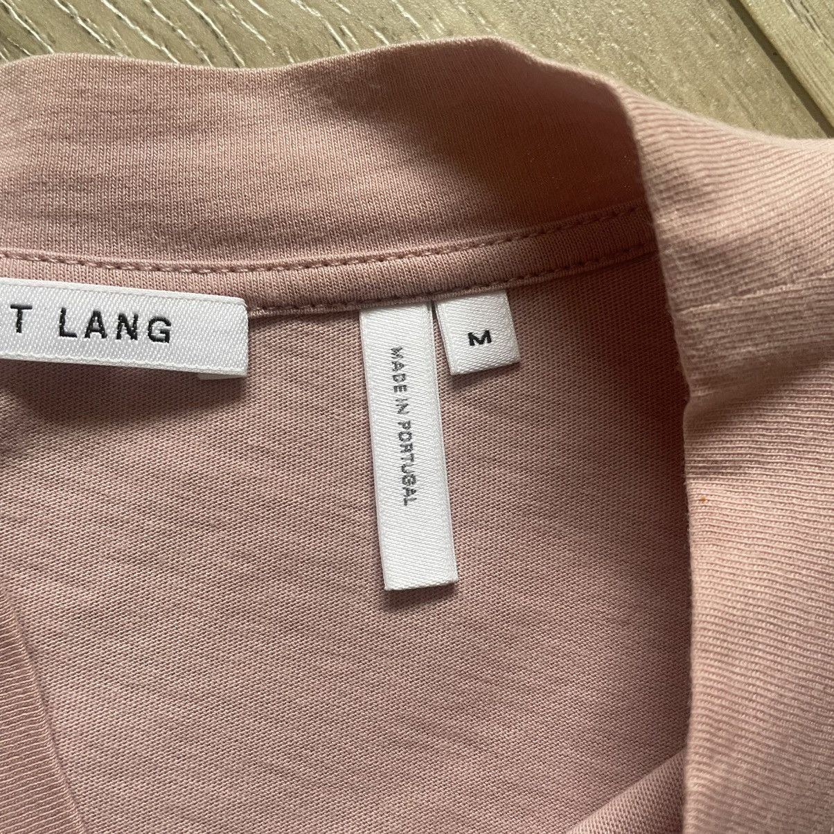 Helmut Lang Helmut Lang Pink Boxy Box Logo T Shirt Size US M / EU 48-50 / 2 - 7 Thumbnail