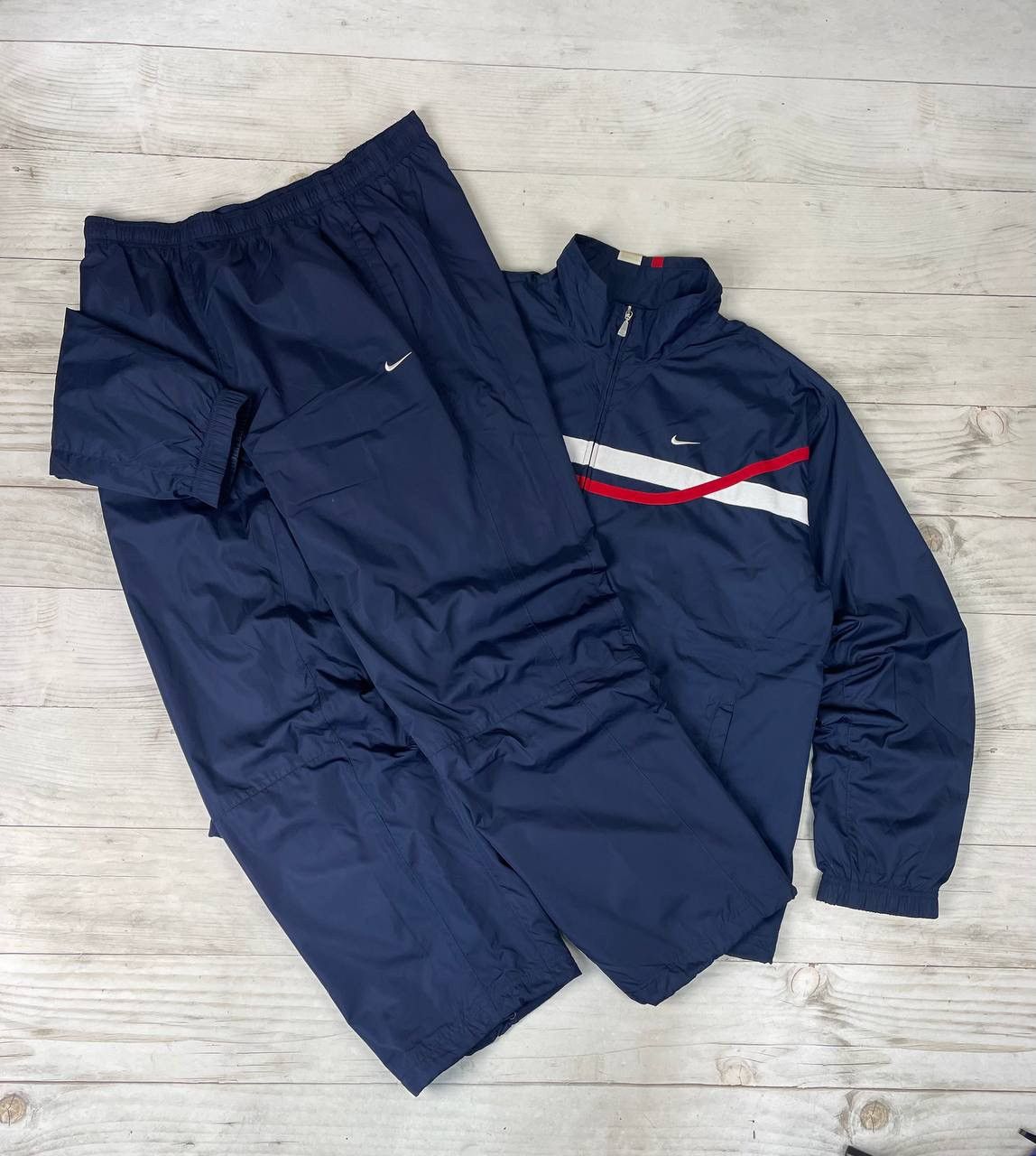 Nike Vintage Nike Nylon Tracksuit Anorak Jacket And Pants 00s Y2K