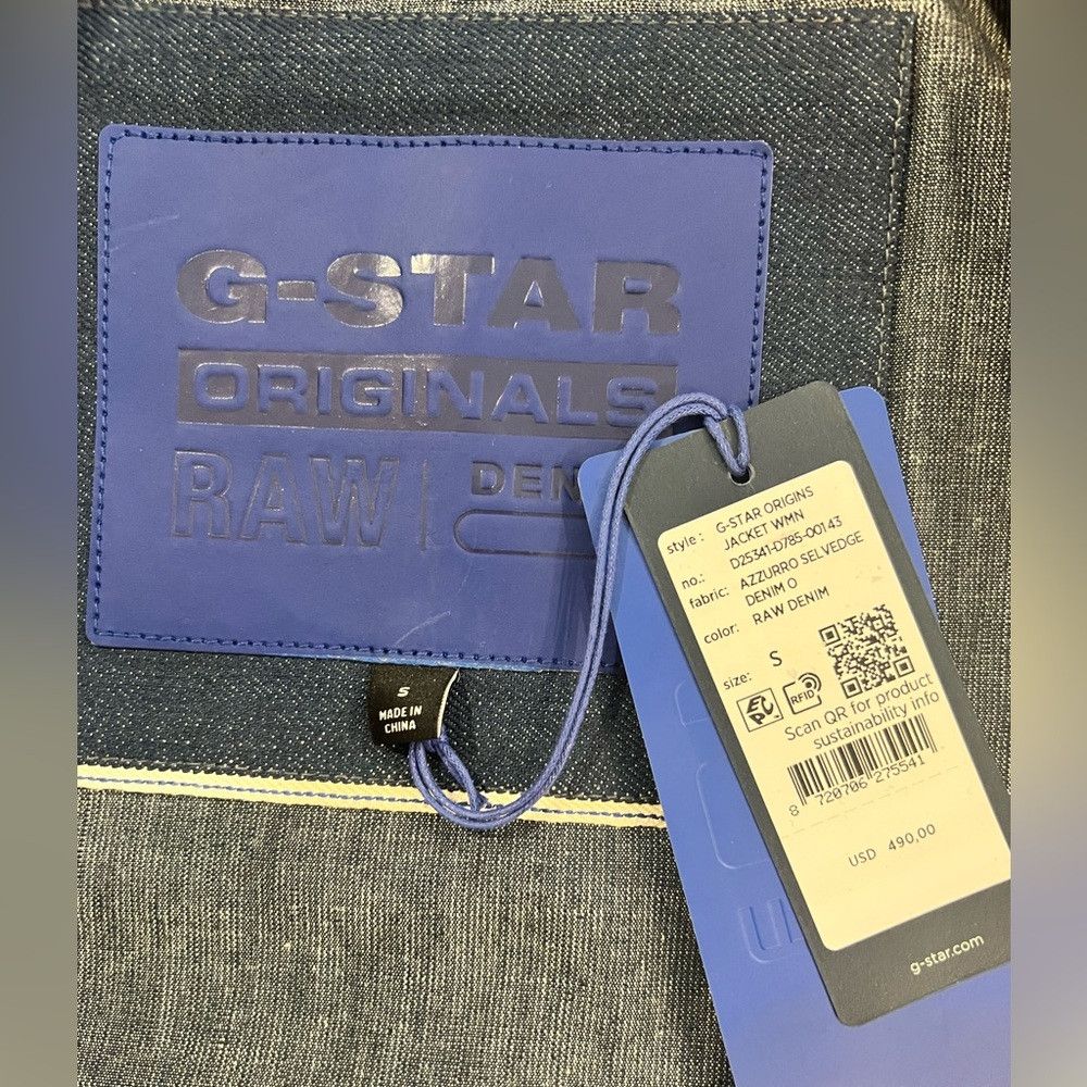 G-Star G-Star RAW Originals 3D Selvedge Cropped Jacket NWT Raw Den Size S / US 4 / IT 40 - 6 Thumbnail