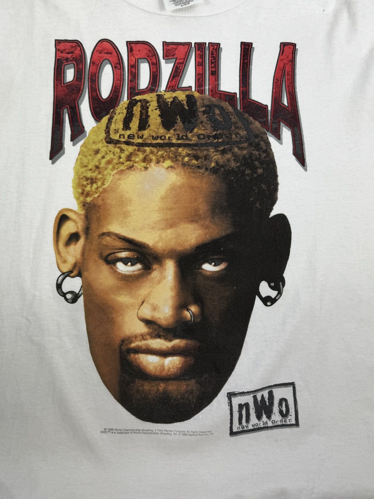 Vintage RODZILLA DENNIS RODMAN 1998 VINTAGE T-SHIRT Size US XL / EU 56 / 4 - 4 Thumbnail