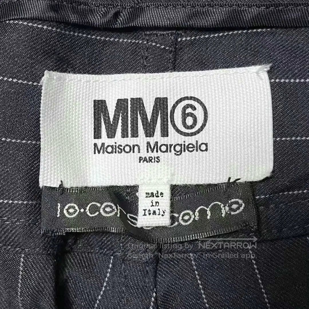 Maison Margiela maison margiela black striped straight trousers. Size US 38 / EU 54 - 3 Thumbnail