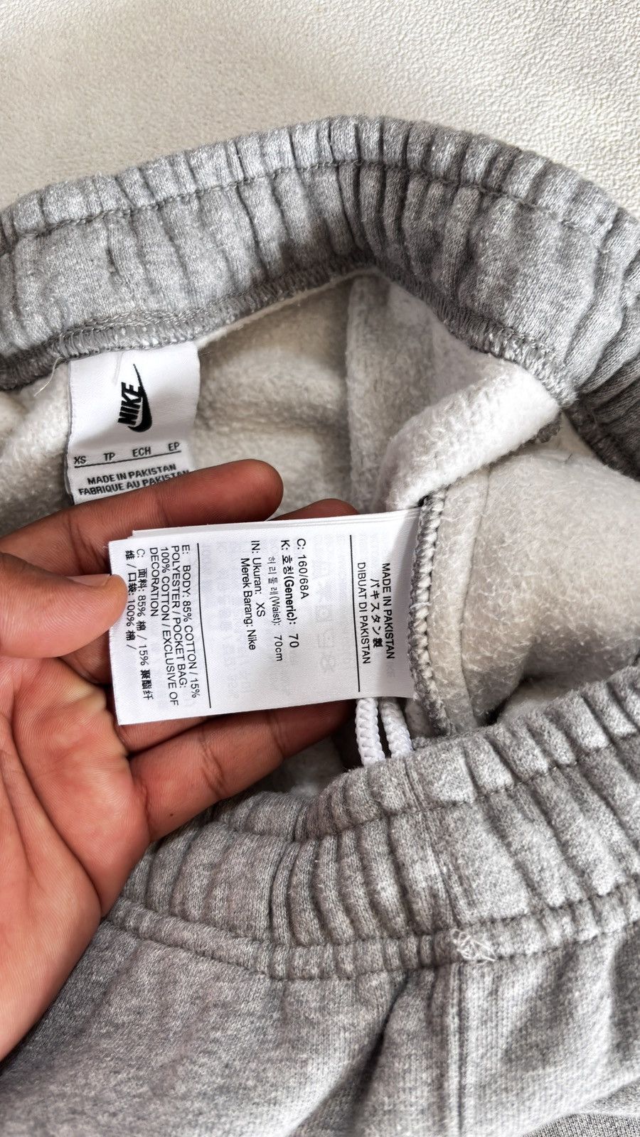 Nike NIKE SWOOSH FLEECE PANTS GREY Size US 32 / EU 48 - 6 Thumbnail