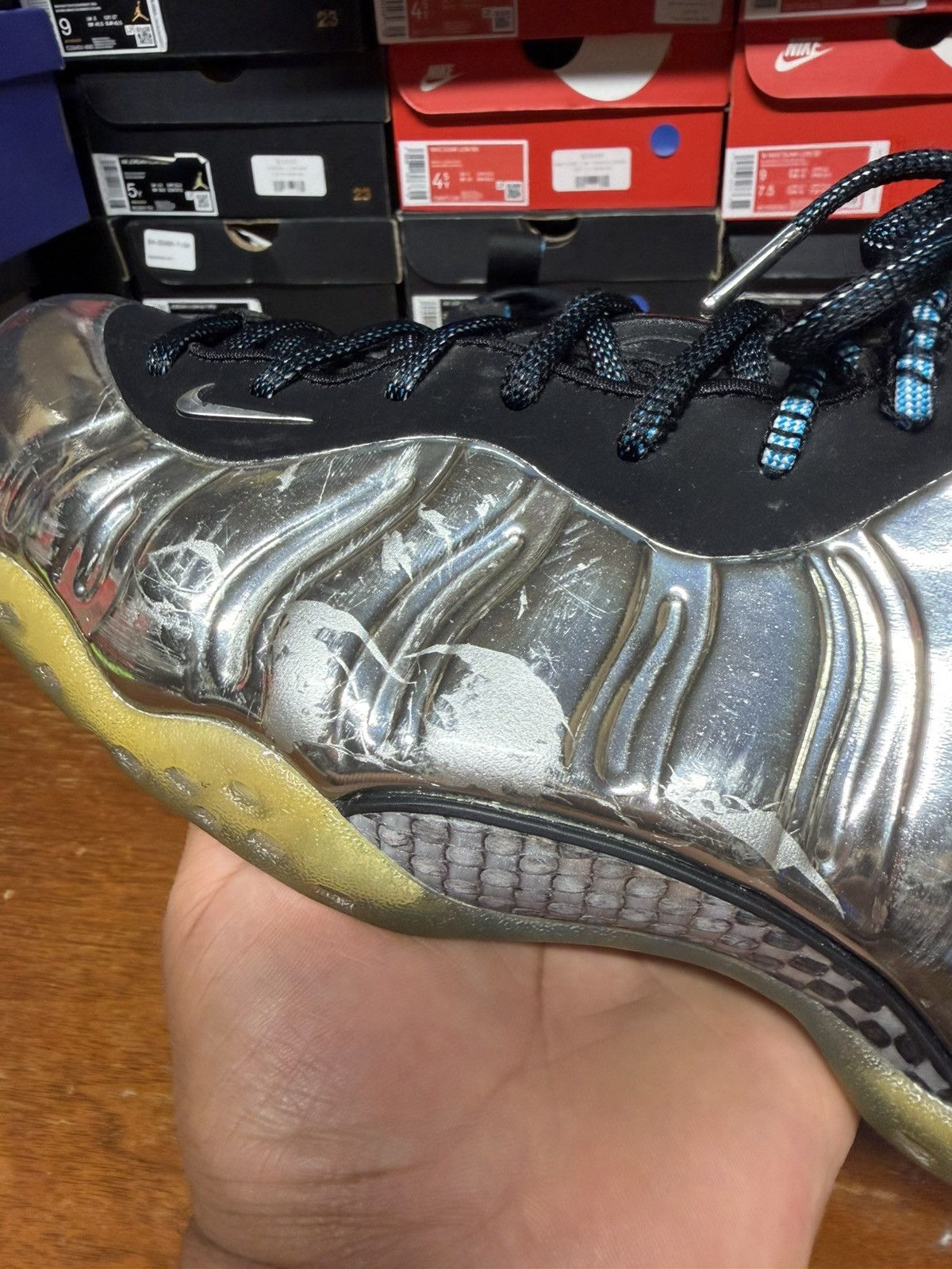Nike Nike Air Foamposite One QS All-Star Chromeposite size 10.5 Size US 10.5 / EU 43-44 - 10 Thumbnail