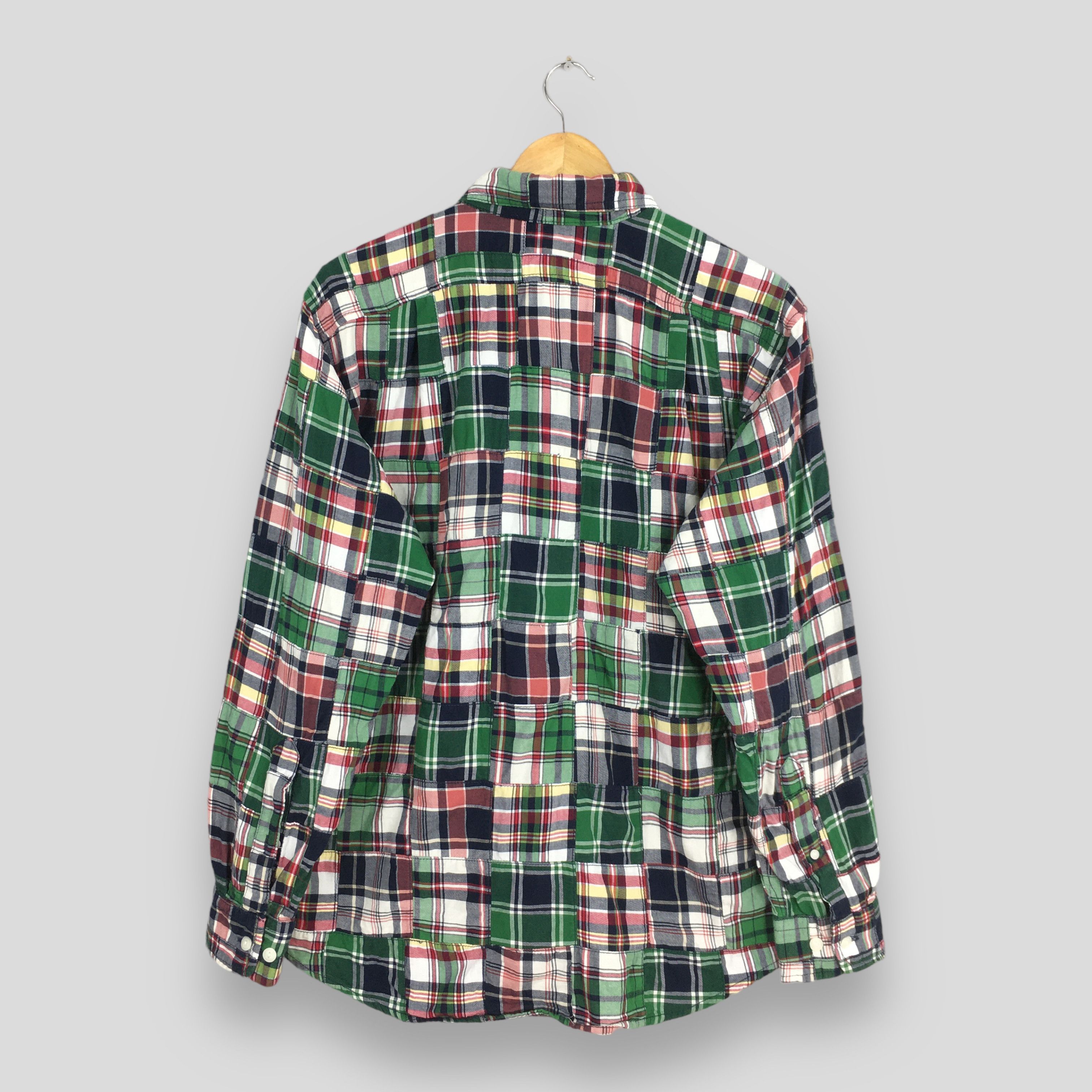 Flannel Lands End Patchwork Checkered Flannel Shirt Large Size US L / EU 52-54 / 3 - 8 Thumbnail