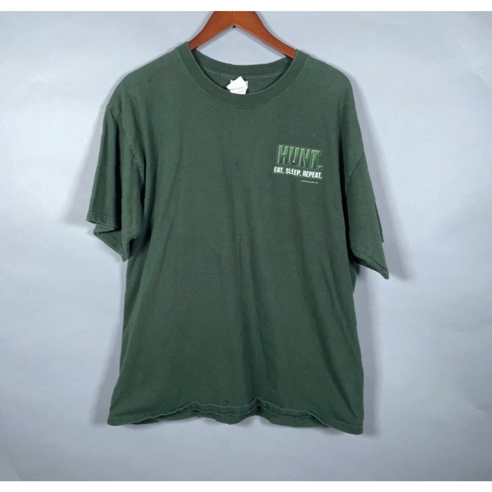 Gildan VINTAGE Gildan Duck Hunting T-Shirt Adult XL Dark Green Double-Sided Graphic Print 2003 Mens Size US XL / EU 56 / 4 - 2 Thumbnail