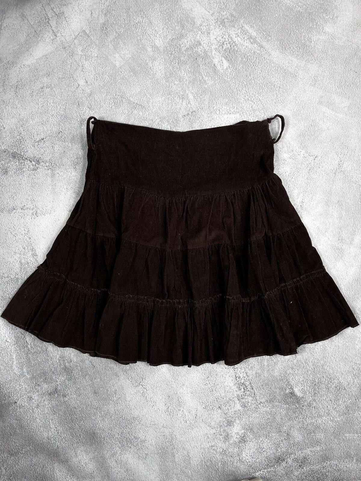 Vintage Vintage Y2K striped flared corduroy midi skirt streetwear Size 26" / US 2 / IT 38 - 5 Thumbnail