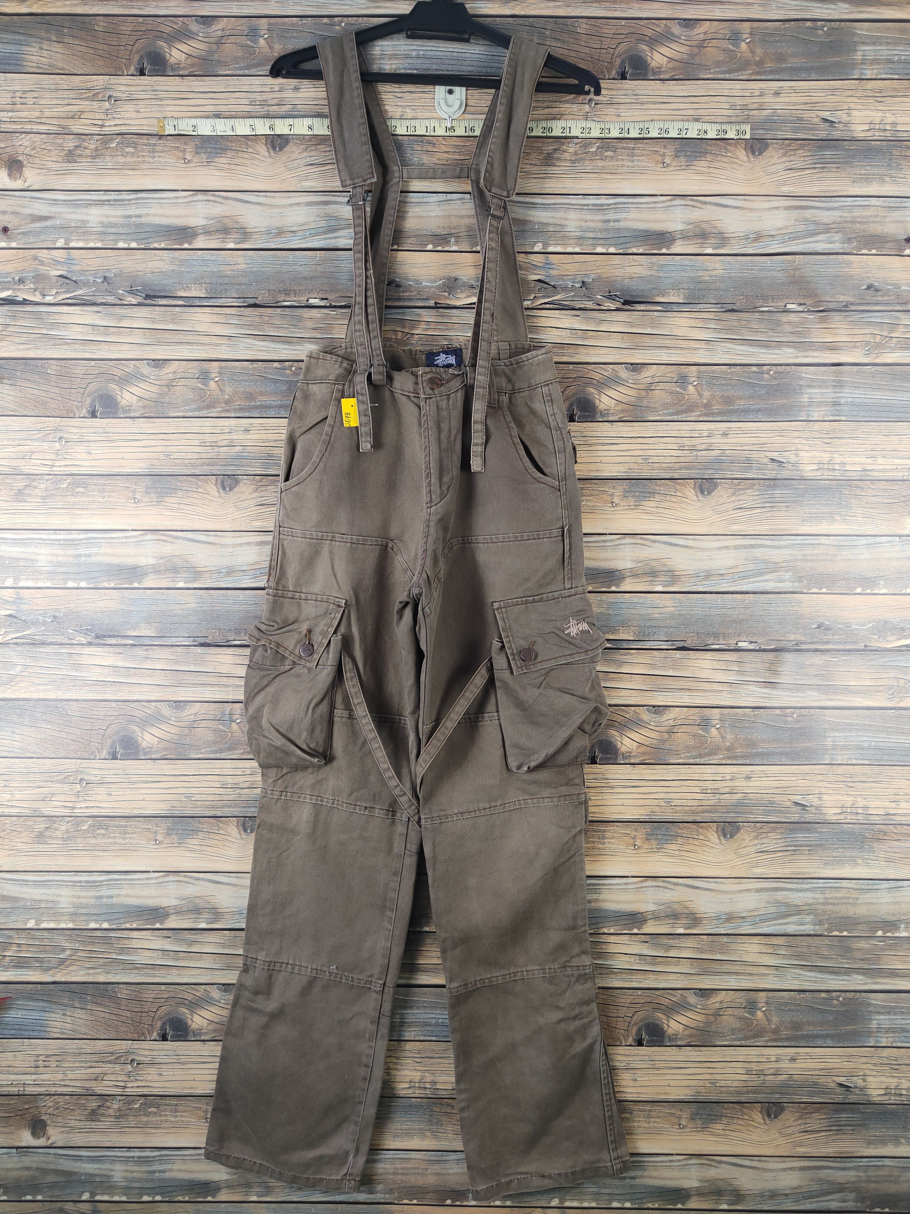 STUSSY WORKER OVERALLS ベージュ Men's Stussy Overalls & Jumpsuits | Grailed
