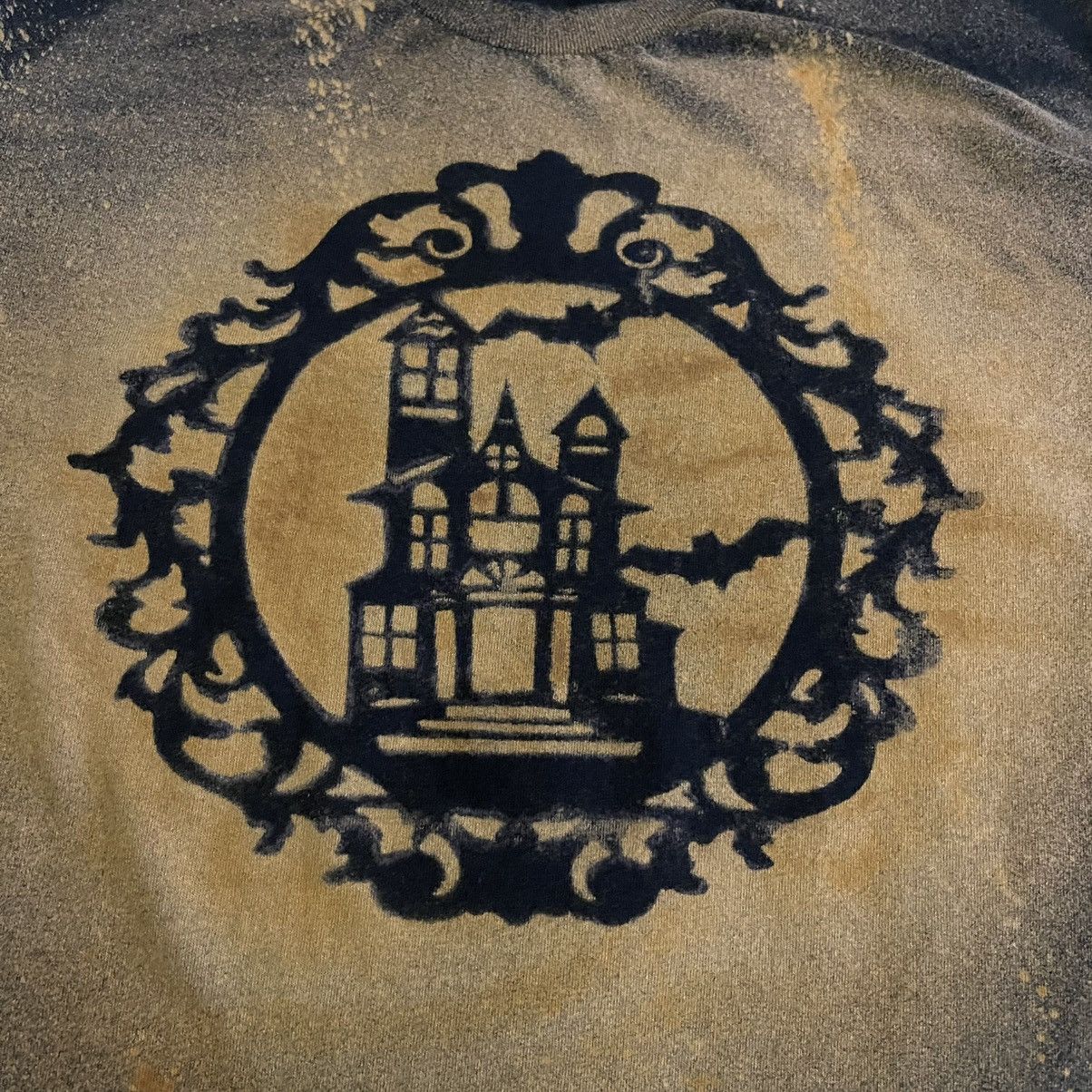 Other Halloween Bleach Wash T-Shirt Black Medium Haunted House Size US M / EU 48-50 / 2 - 5 Thumbnail