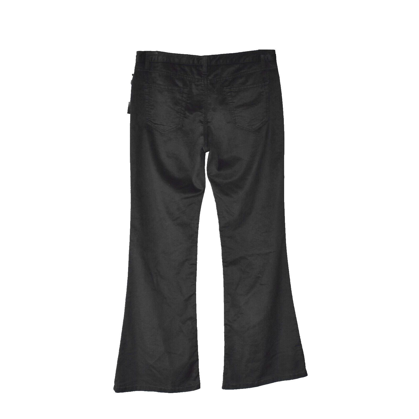 Theory THEORY Rezina Black Sequoia Wide Leg Jean Style Pant 12 $245 Size 34" / US 12 / IT 48 - 2 Thumbnail
