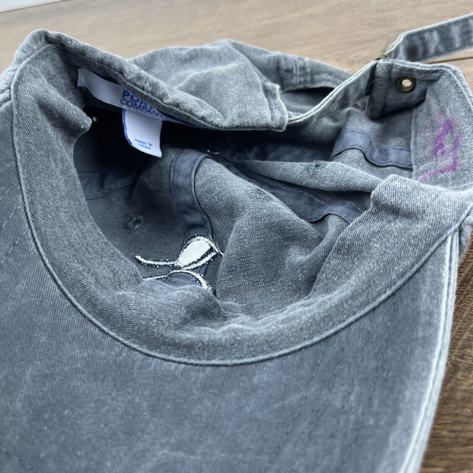 Other OR Baseball Hat O R Hat Gray Hat Adjustable Hat Gray Adult H Size ONE SIZE - 15 Thumbnail