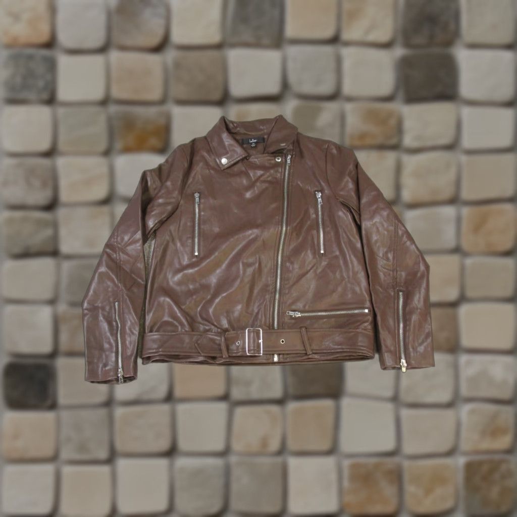 Lulus Lulus Jacket Womens XS Brown Faux Leather Size XS / US 0-2 / IT 36-38 - 1 Thumbnail
