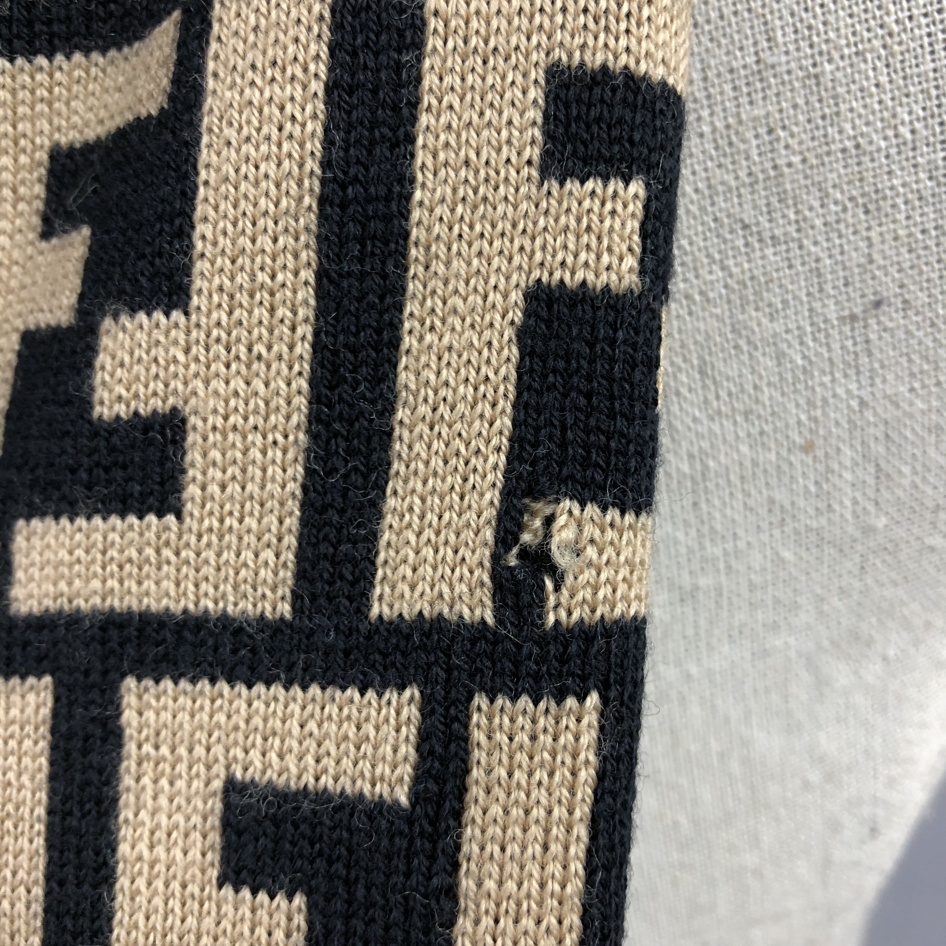 Fendi × Vintage Vintage Fendi Scarf Fendi Zucca FF Monogram Long Scarves Size ONE SIZE - 6 Thumbnail