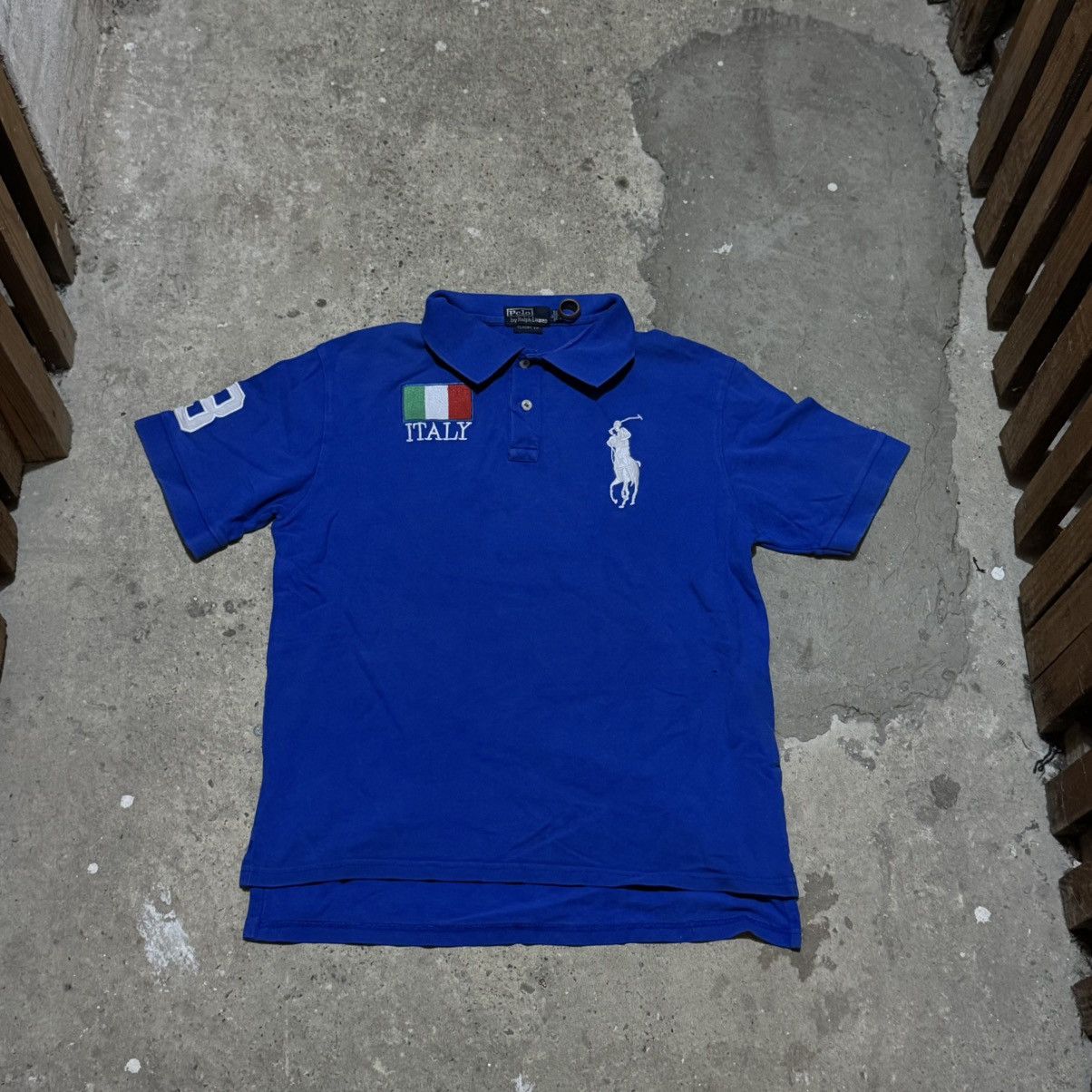 Polo Ralph Lauren × Ralph Lauren Vintage Polo Ralph Lauren y2k embroidered italy usa flag Size US L / EU 52-54 / 3 - 1 Thumbnail