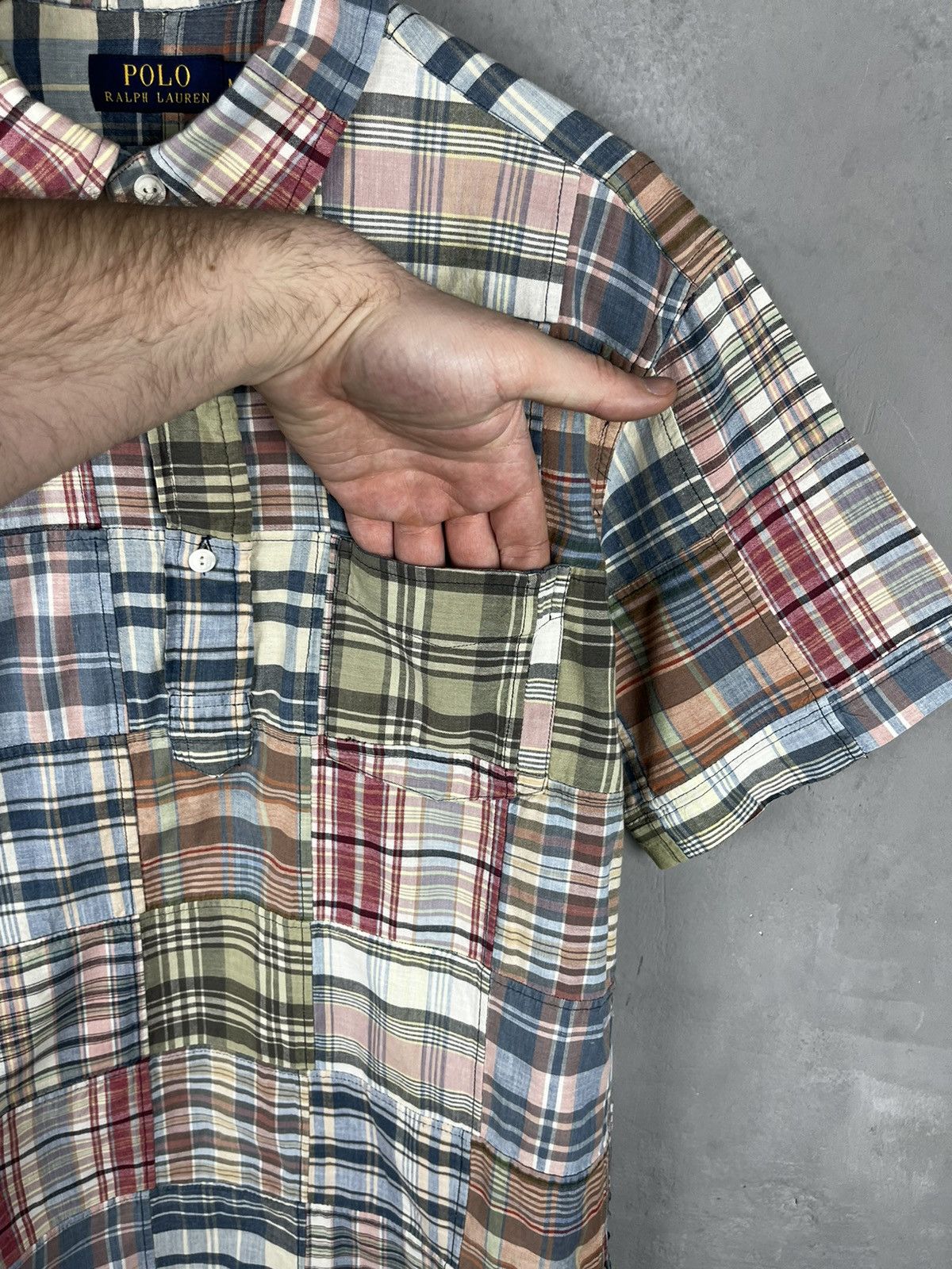 Polo Ralph Lauren × RRL Ralph Lauren × Ralph Lauren Ralph Lauren Classic Fit Patchwork Shirt Size US M / EU 48-50 / 2 - 5 Thumbnail