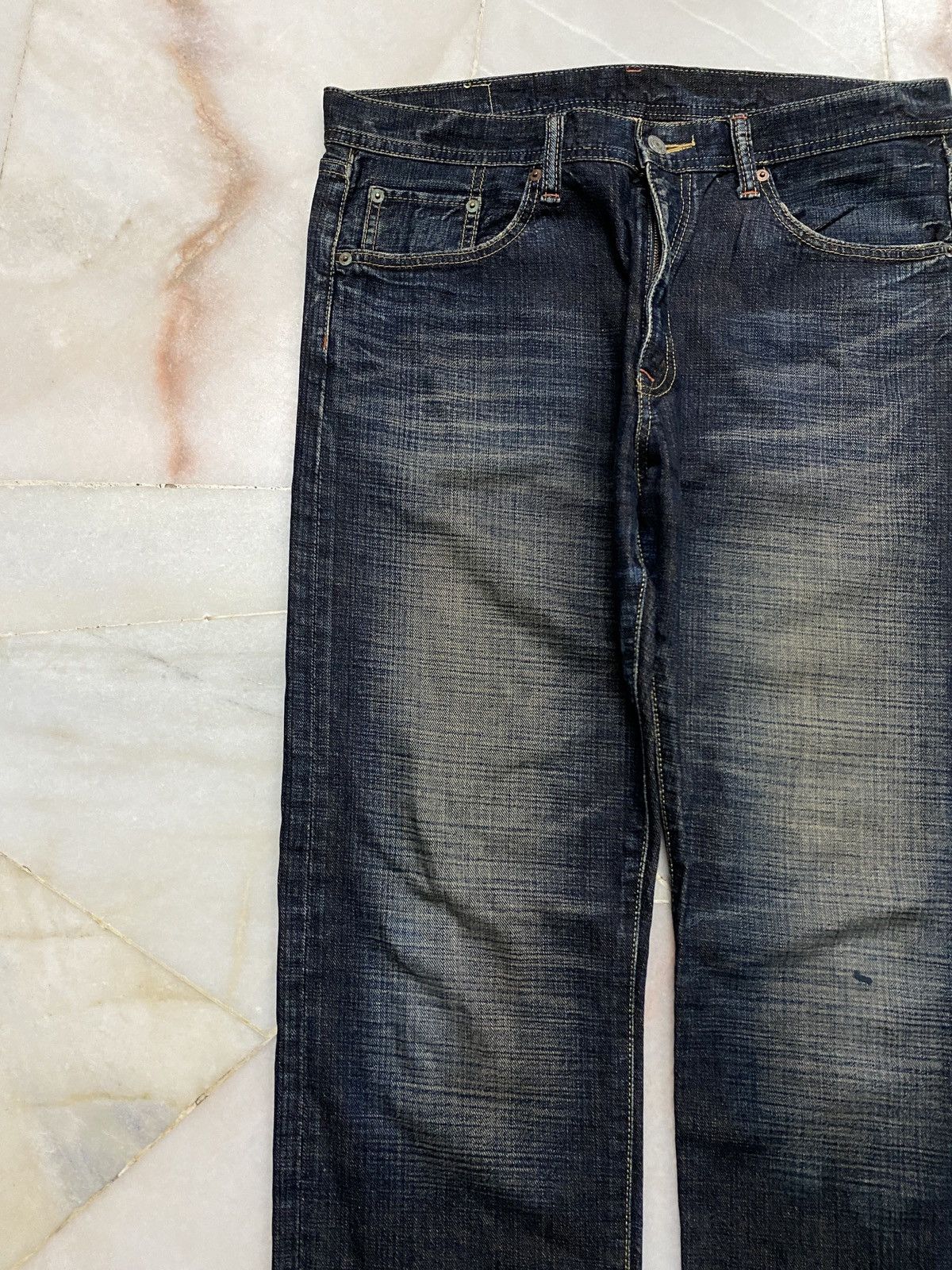 If Six Was Nine 💥Baggy💥Vintage 90s Gl Heart Stone Wash Distress Jean Size US 34 / EU 50 - 4 Thumbnail