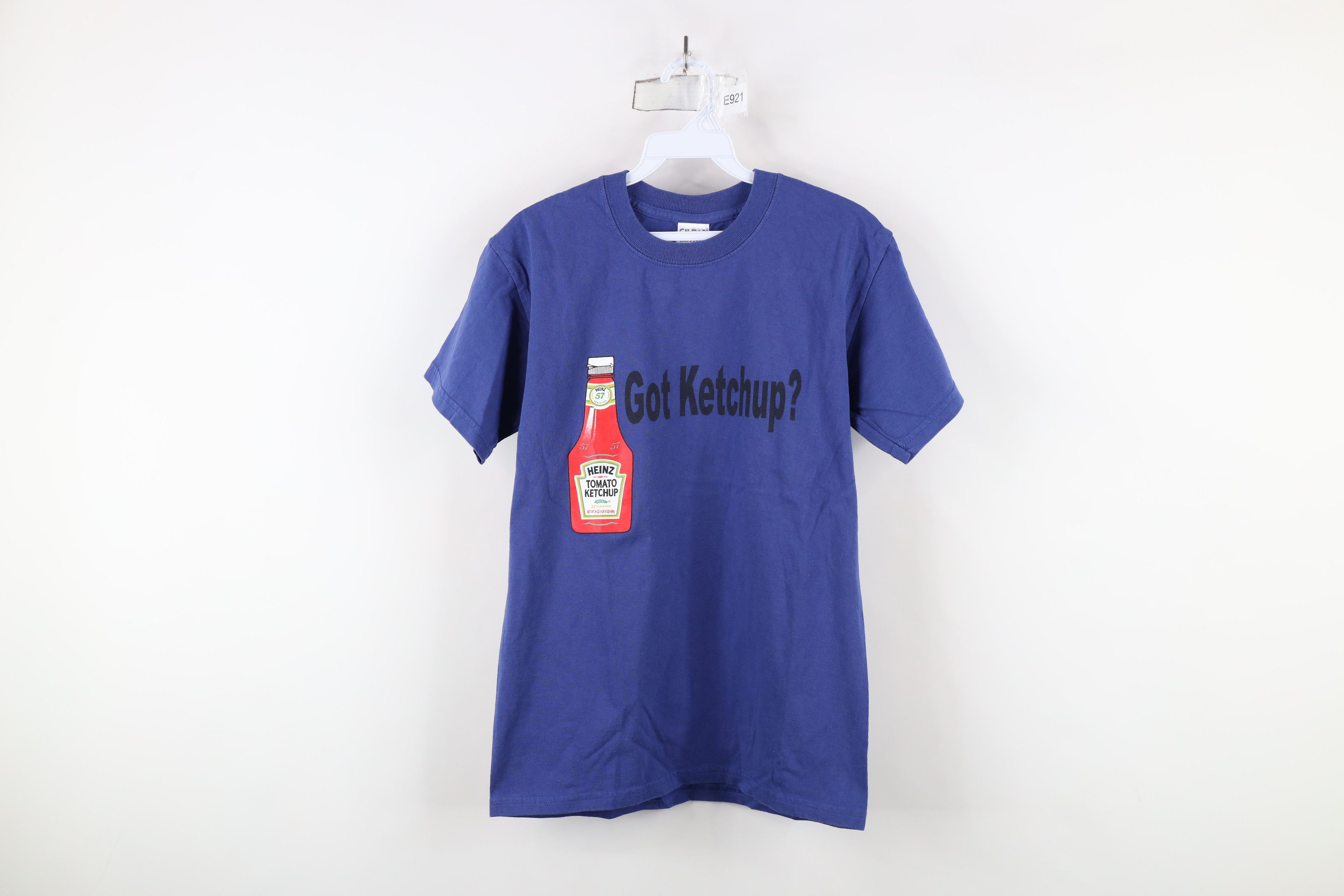 Vintage Vintage 90s Y2K Tomato Ketchup Got Ketchup T-Shirt Blue Size US S / EU 44-46 / 1 - 1 Thumbnail