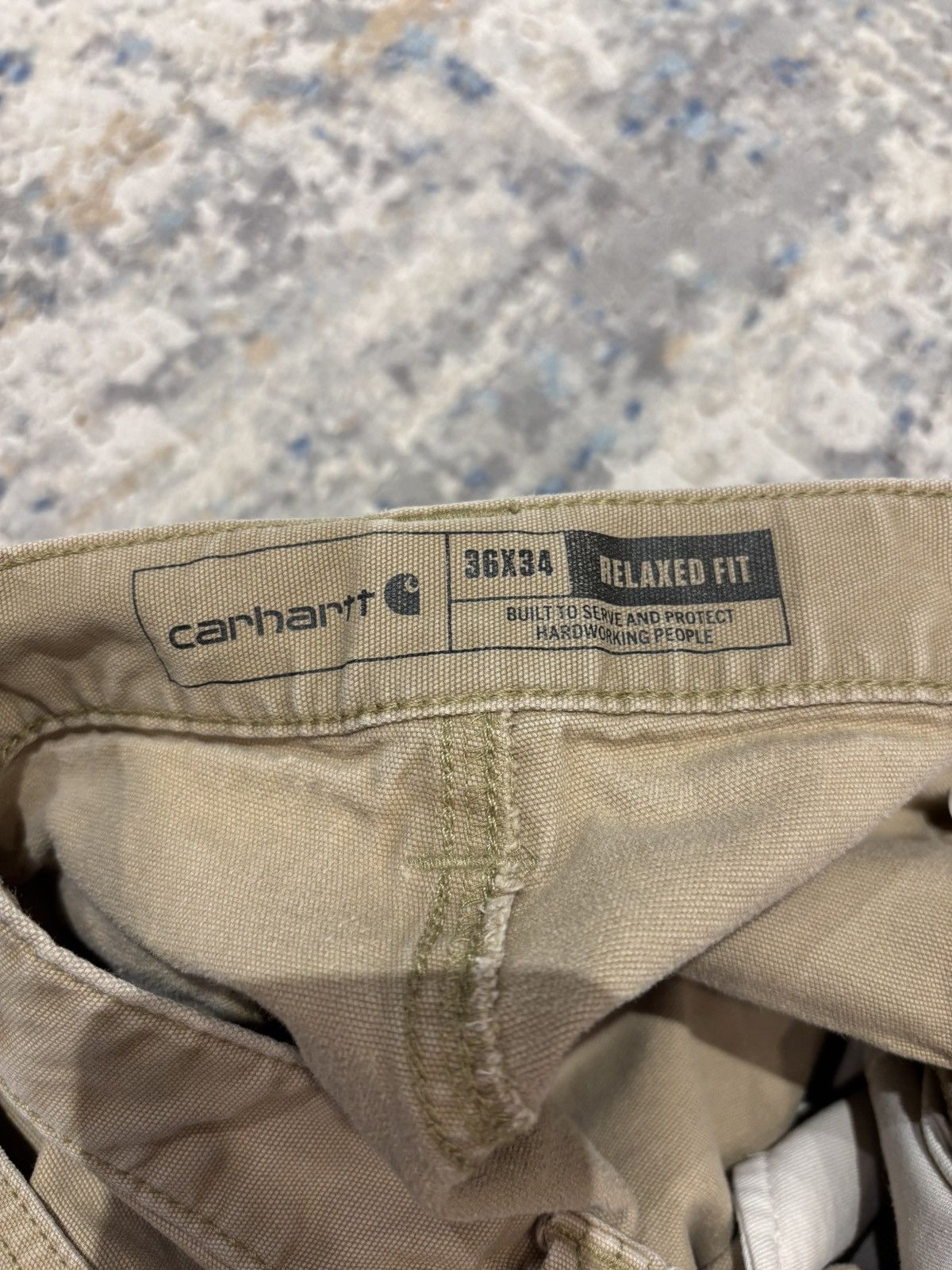 Carhartt Distressed carhartt workwear pants Size US 34 / EU 50 - 6 Thumbnail