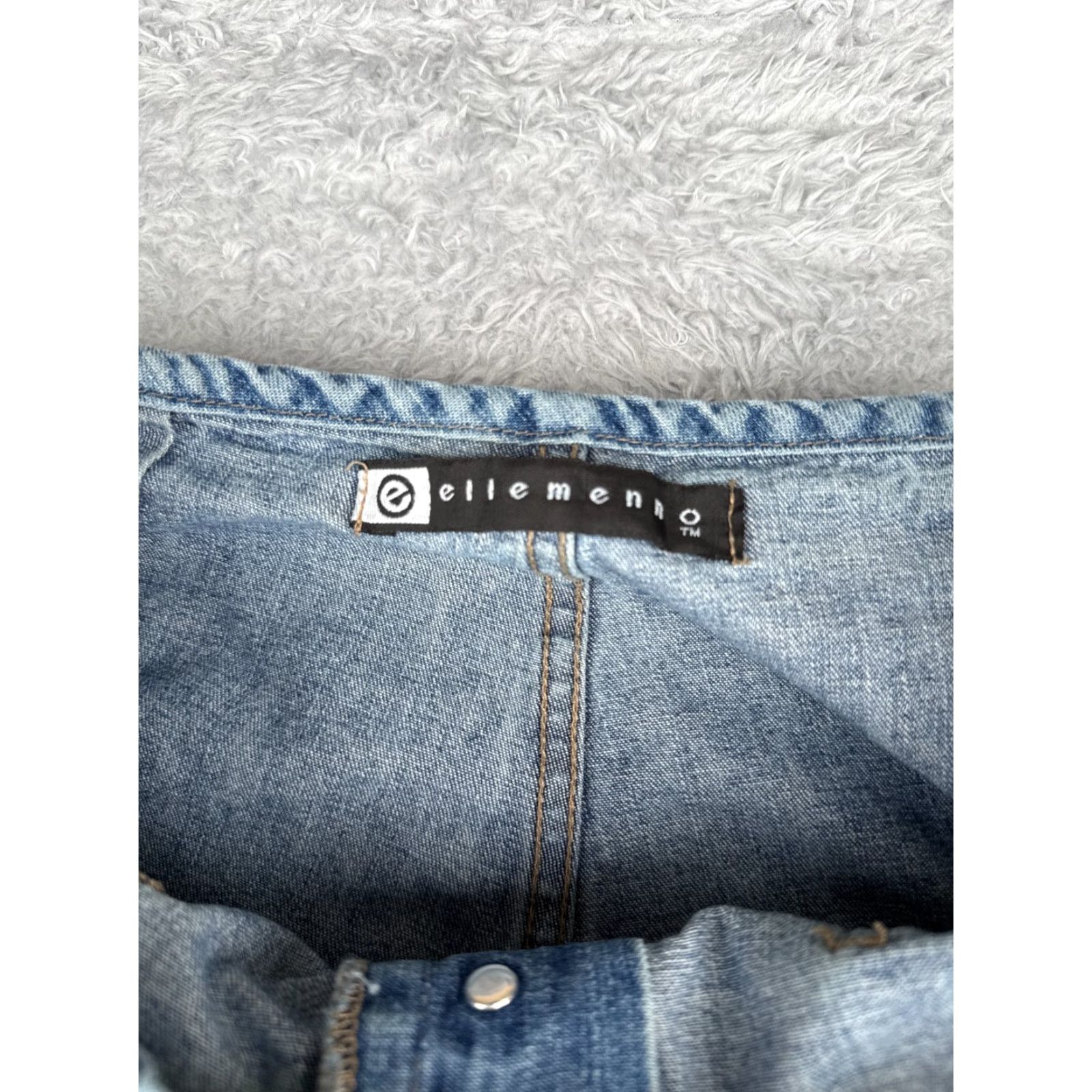 Elleme VINTAGE Ellemenno Jeans Juniors 9 Blue Denim Bootcut Button Fly Mid Rise Cotton 30x30 Jeans Women Blue 30x30 Mens? Size 30" / US 8 / IT 44 - 5 Thumbnail