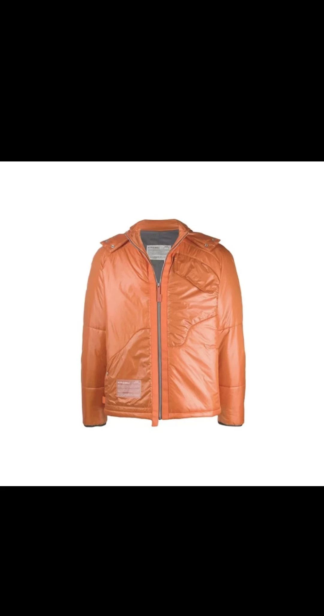 A-COLD-WALL* A-COLD-WALL Orange Shiny Hooded Jacket Size US S / EU 44-46 / 1 - 1 Thumbnail