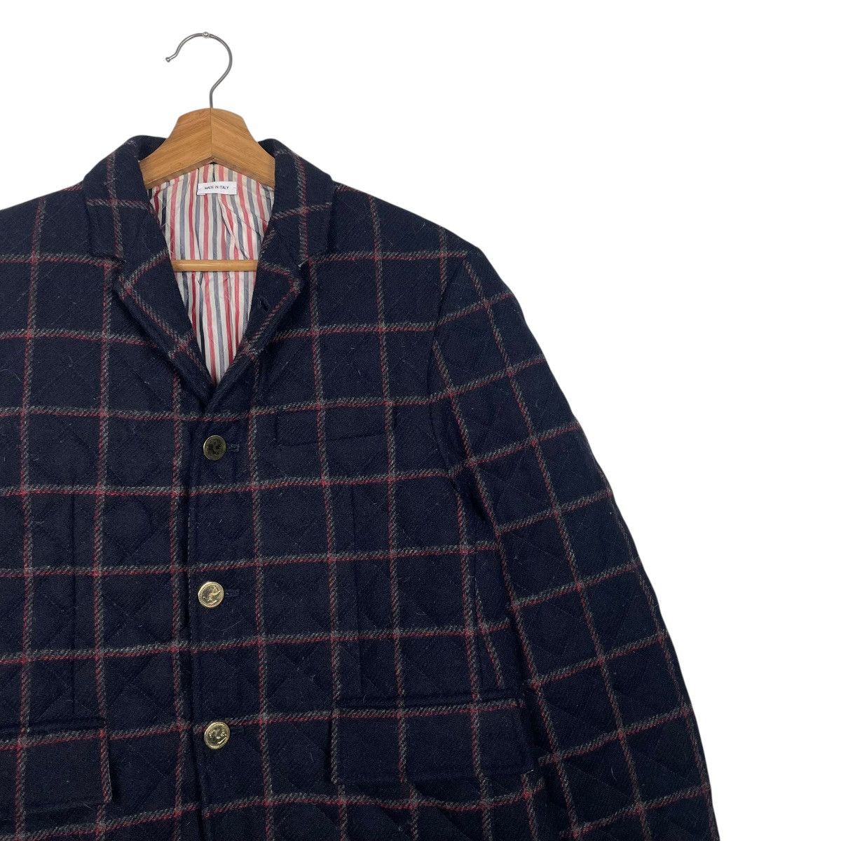 Thom Browne Thom Browne Wool Tartan Casual Jacket Size US M / EU 48-50 / 2 - 5 Thumbnail
