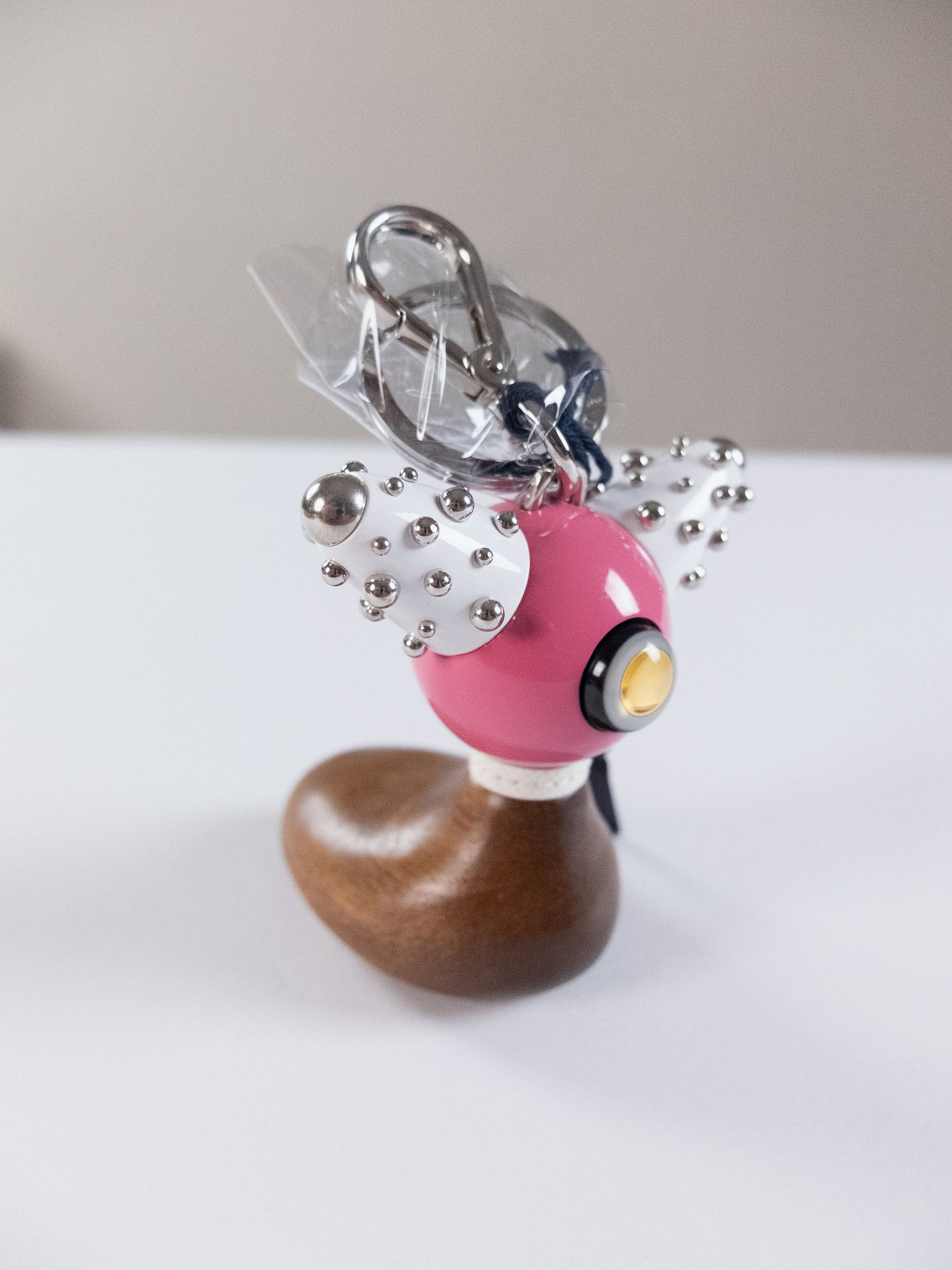 Prada PRADA Pradamalia Spot wood & metal robot keyring charm Size ONE SIZE - 3 Thumbnail