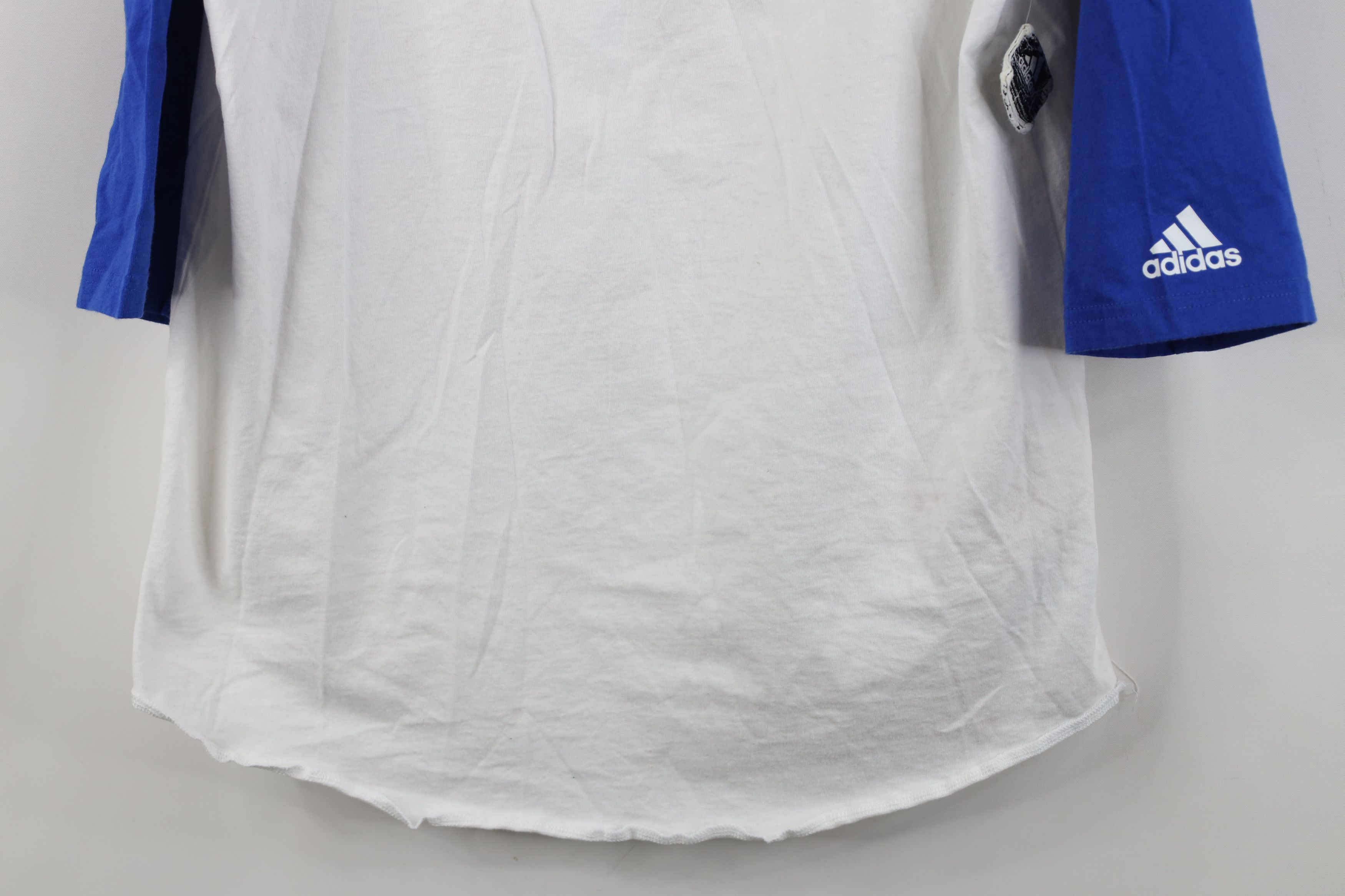 Adidas Deadstock Y2K Adidas 3/4 Sleeve Raglan Baseball T-Shirt Blue Size US M / EU 48-50 / 2 - 3 Thumbnail