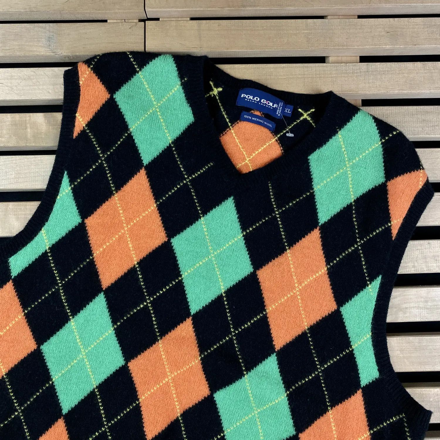 Polo Ralph Lauren × Ralph Lauren × Vintage Mens Vest Sweater Polo by Ralph Lauren Vintage Size XL Size US XL / EU 56 / 4 - 2 Thumbnail