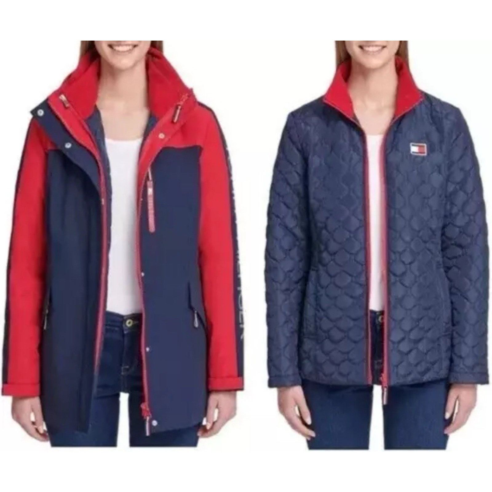 Tommy Hilfiger Women's Tommy Hilfiger 3-in-1 Removable Hood Jacket Size S Size S / US 4 / IT 40 - 1 Thumbnail
