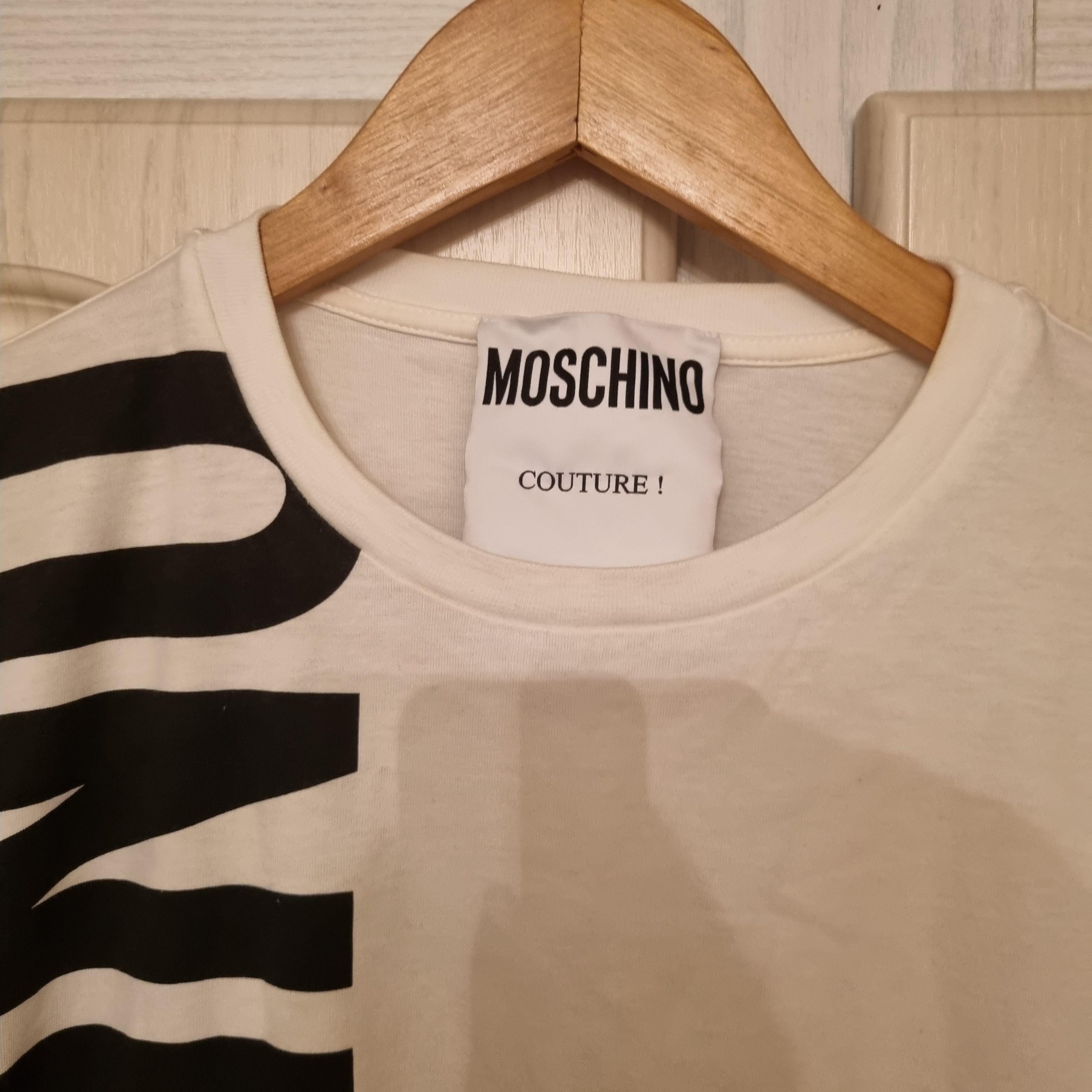 Moschino Moschino Logo White Tshirt Size US M / EU 48-50 / 2 - 3 Thumbnail