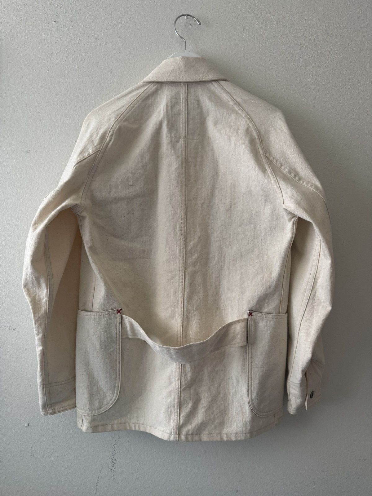 Monitaly Monitaly Ecru Denim Work/Chore Jacket Size US S / EU 44-46 / 1 - 6 Thumbnail