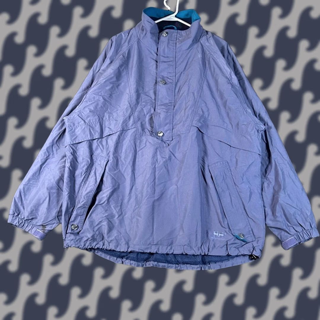 Helly Hansen VINTAGE Helly Hansen Pullover Anorak Jacket Windbreaker Size L Purple Blue Mens Size US L / EU 52-54 / 3 - 1 Thumbnail