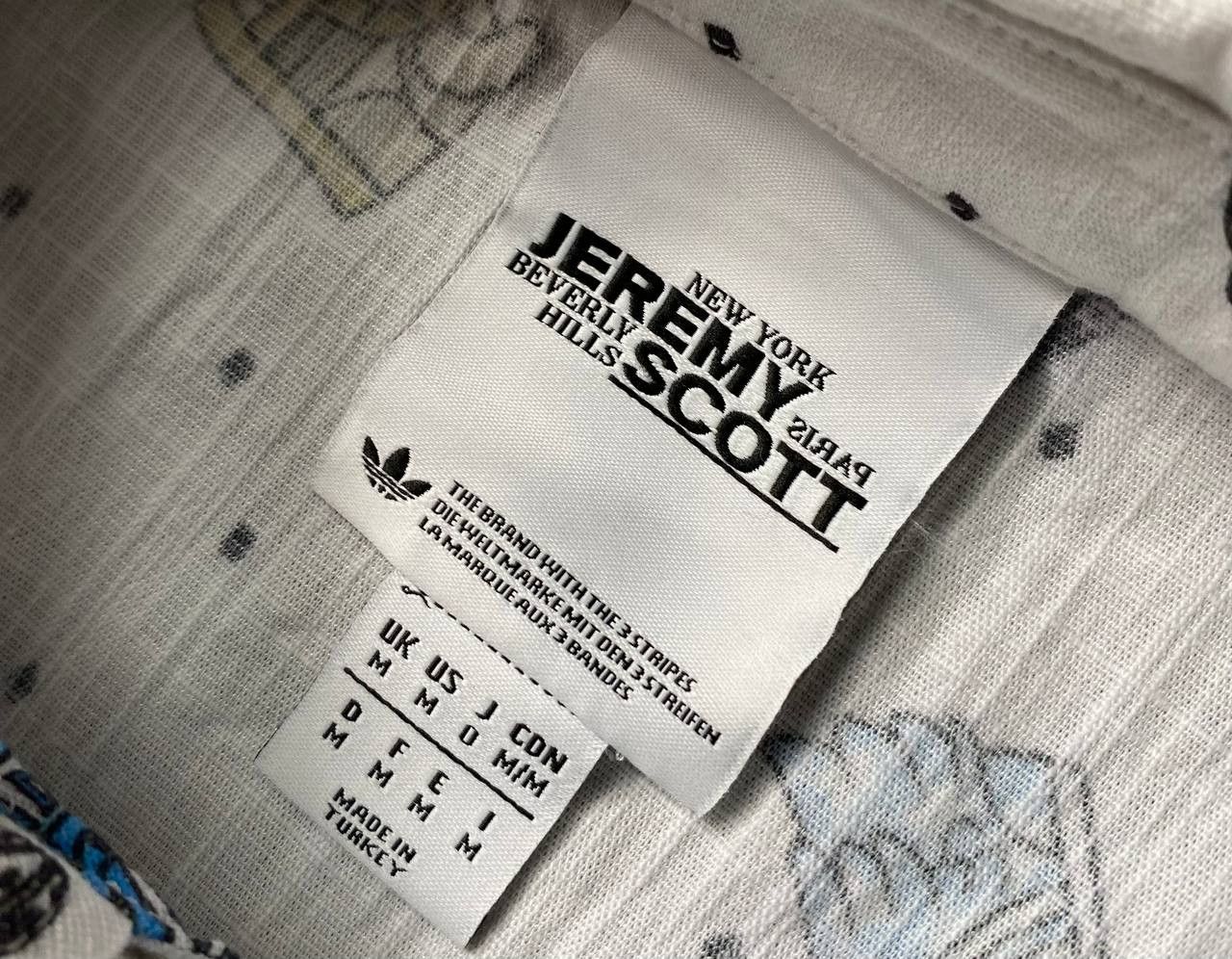 Adidas × Jeremy Scott Shoeprint All Over Print Shirt Size M / US 6-8 / IT 42-44 - 7 Thumbnail