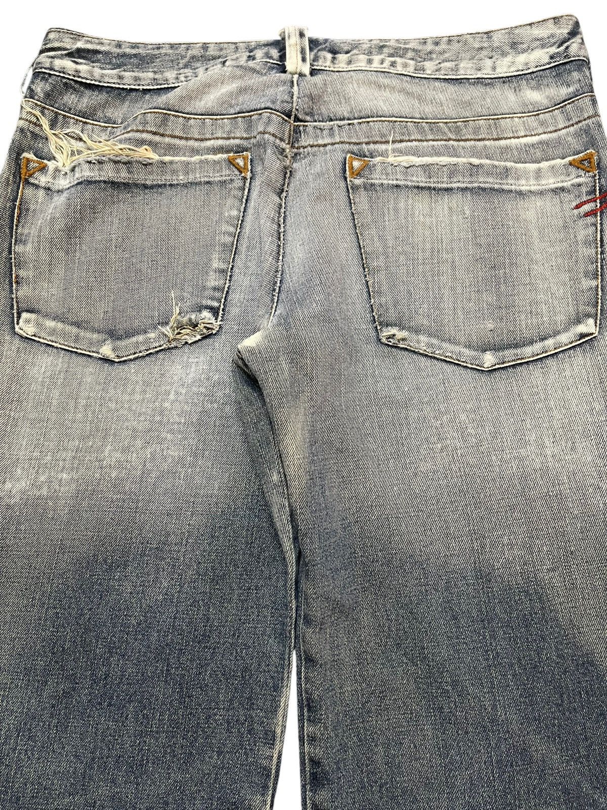 Diesel Vintage Diesel Industry Faded Wash Distressed Wide Leg Jeans Size US 32 / EU 48 - 6 Thumbnail