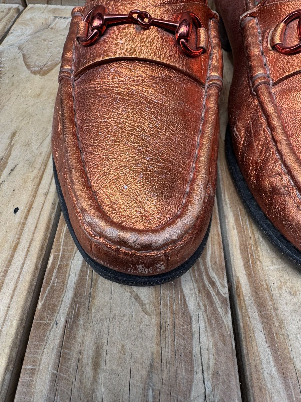 Gucci Gucci 1953 Orange women’s leather flats sz EUR 35.5 USA 5.5 Size US 5.5 / IT 35.5 - 3 Thumbnail