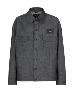 image of Fendi O1Loc1C0124 Jacket In Black, Men's (Size Medium)