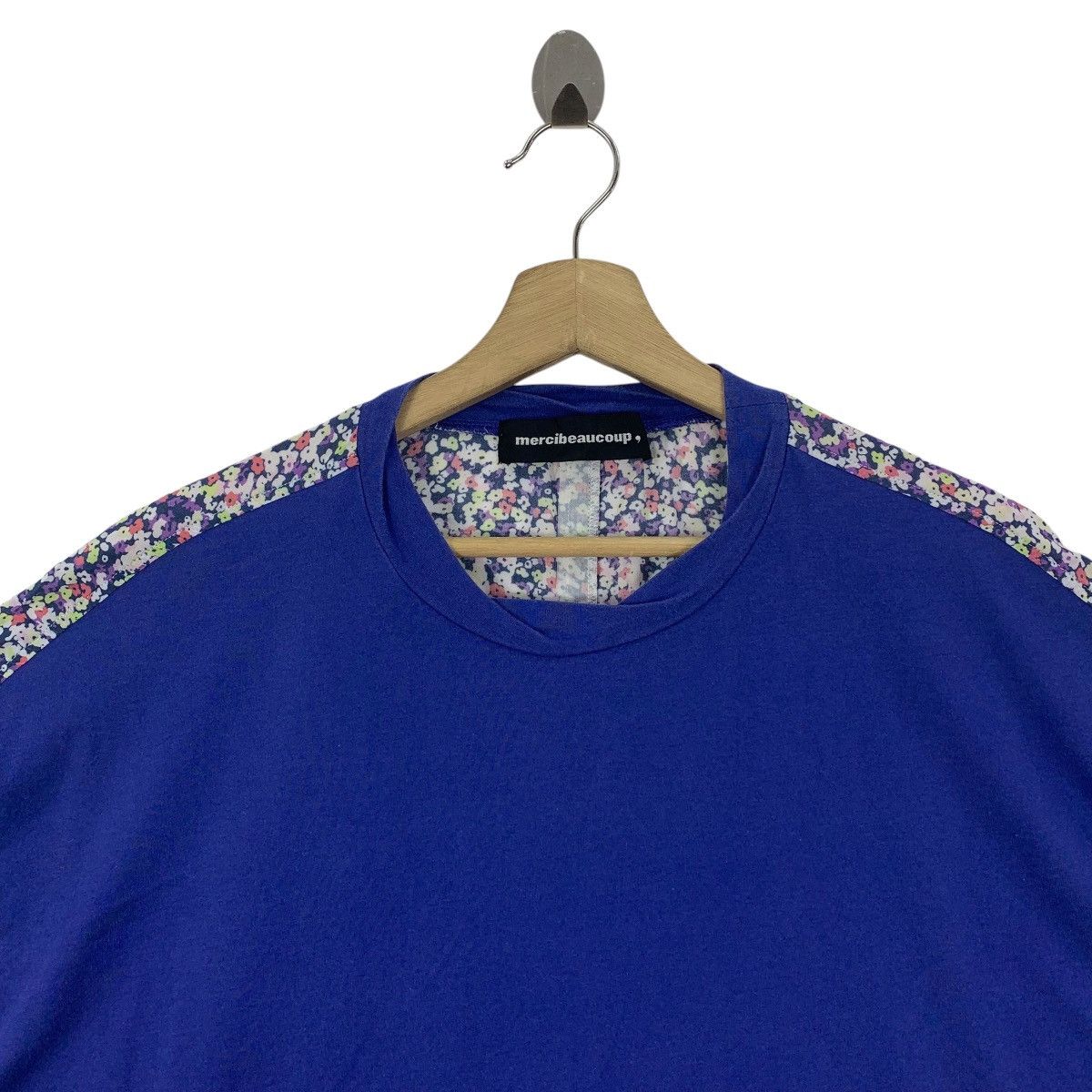 Issey Miyake × mercibeaucoup MERCIBEAUCOUP Cropped Baggy relaxed stylish floral women tee Size XXL / US 16-18 / IT 52-54 - 2 Thumbnail