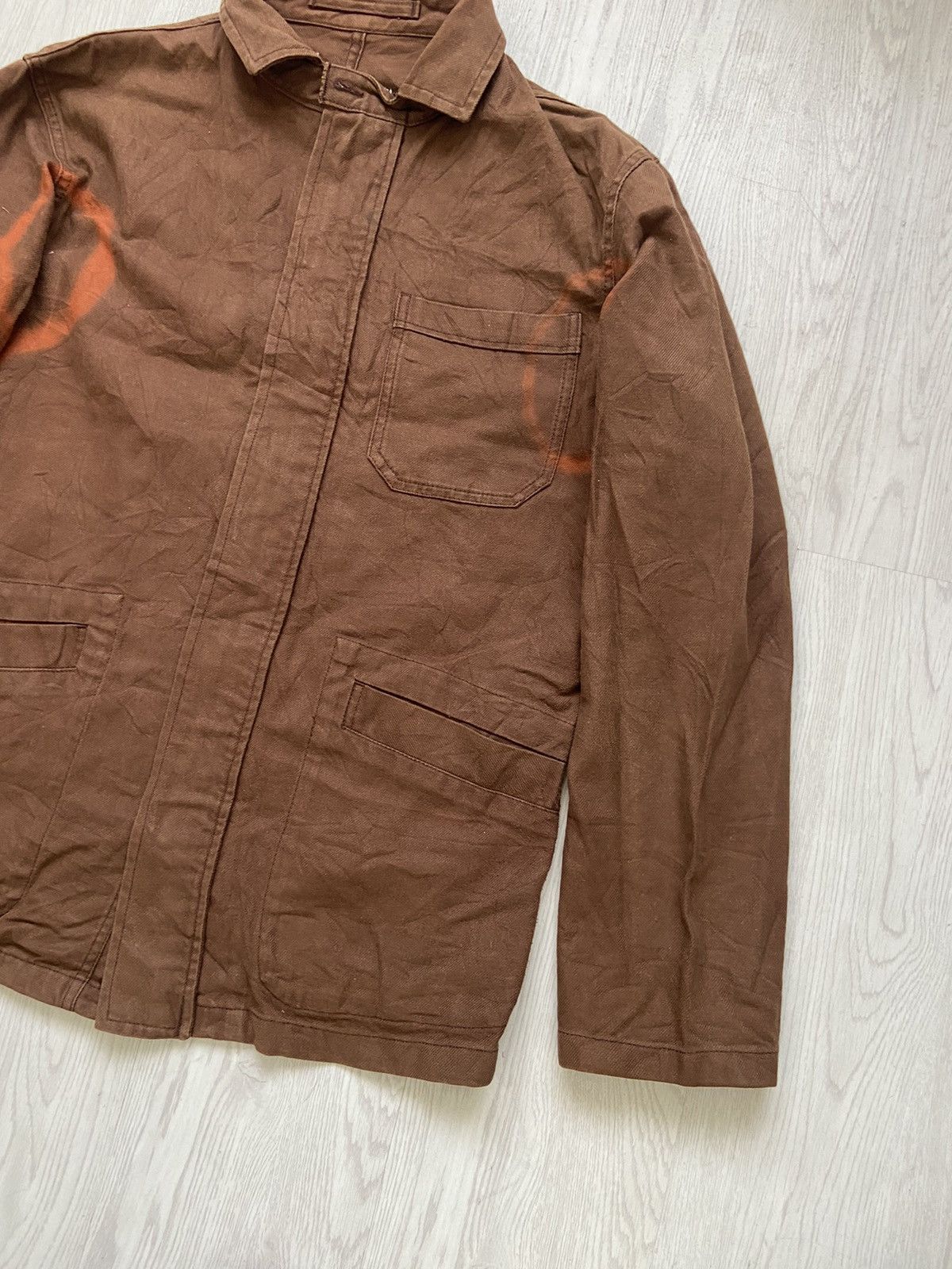 CABANE de ZUCCa × Issey Miyake Vintage 2000’s Zucca Travail Spiral Design Chore Jacket Size US M / EU 48-50 / 2 - 2 Thumbnail