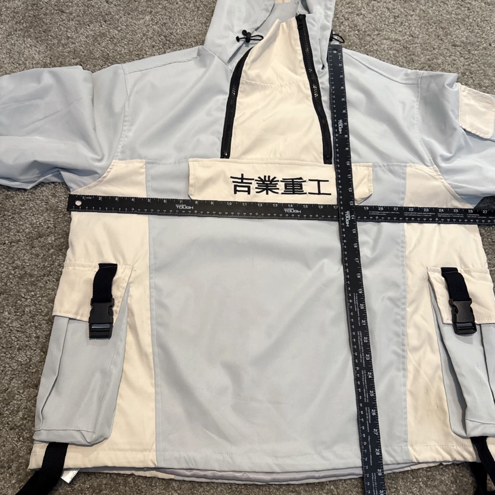 Vintage Jiye Heavy Industry Anorak Jacket XL Men White Nylon Streetwear Japan Streetwear Size US XL / EU 56 / 4 - 5 Thumbnail