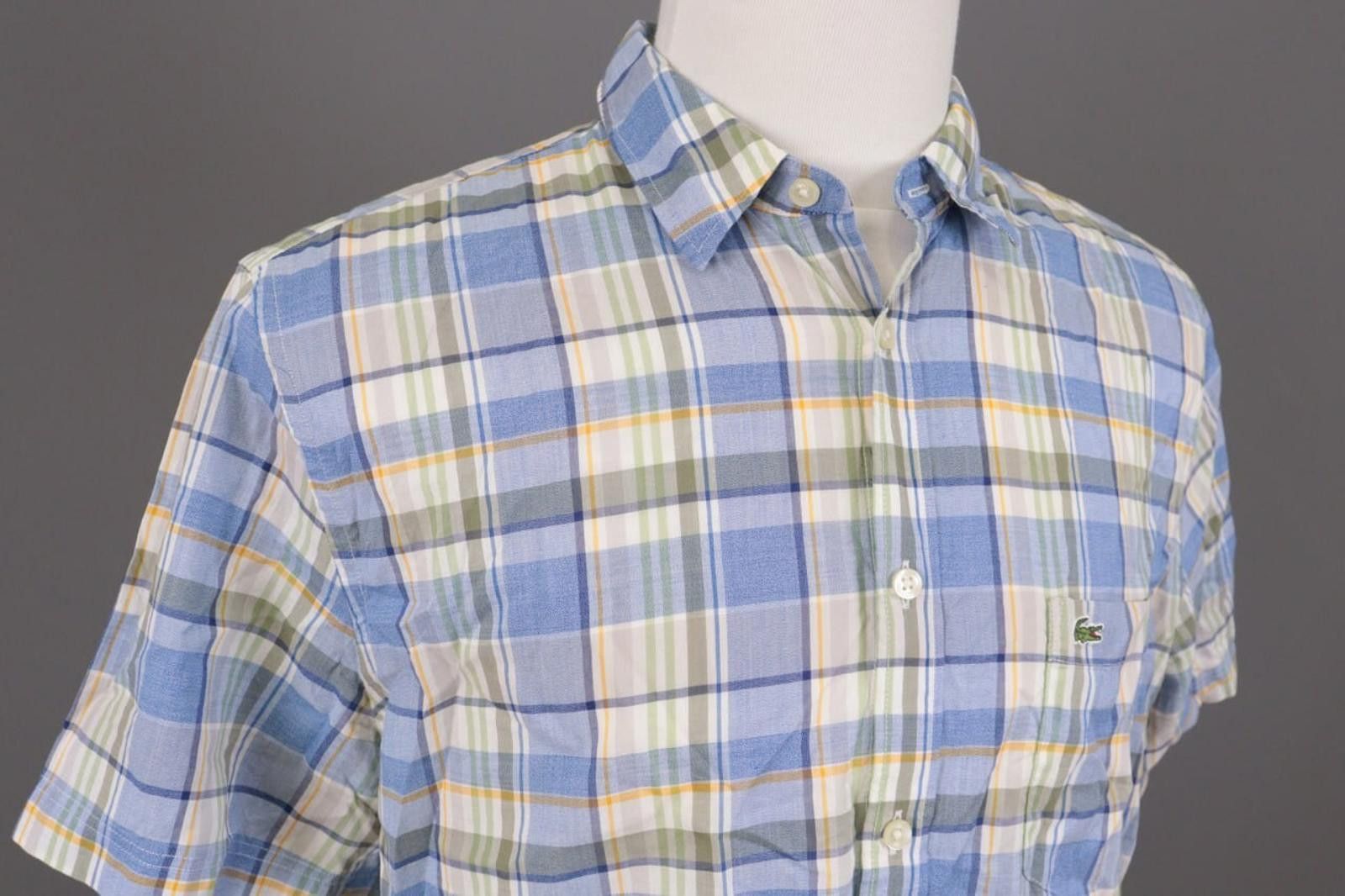 Lacoste Lacoste Regular Fit Multicolor Check Shirt Size 45 / XL-2XL Size US XXL / EU 58 / 5 - 8 Thumbnail