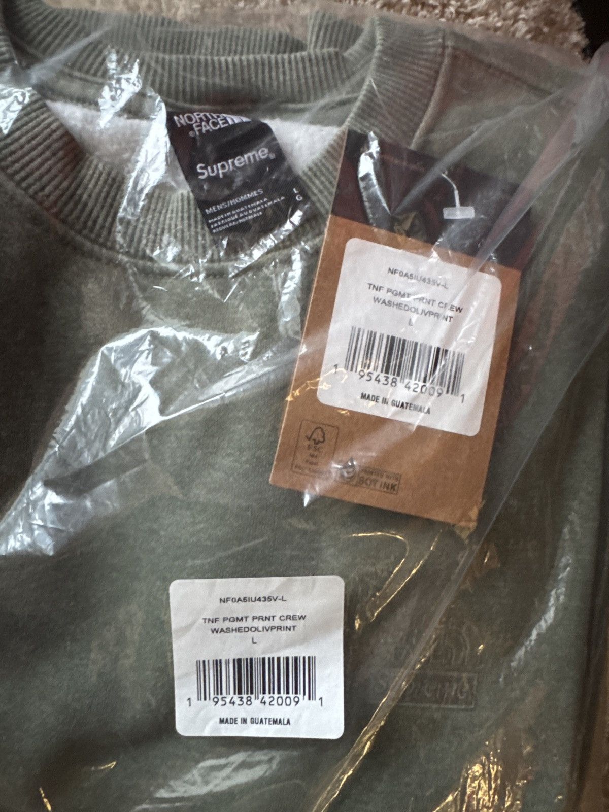 Supreme × The North Face Supreme X The North Face Washed Pigment Crewneck Size US L / EU 52-54 / 3 - 6 Thumbnail