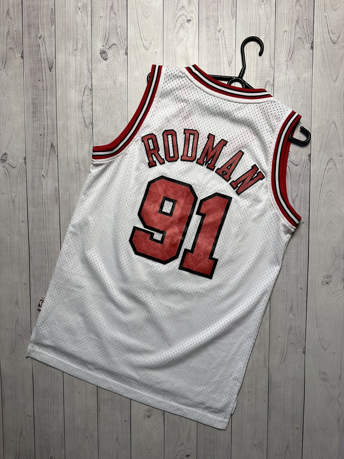 Adidas × NBA × Vintage Vintage Basketball Jersey Rodman 91 Chicago Bulls size S/M Size US S / EU 44-46 / 1 - 1 Thumbnail