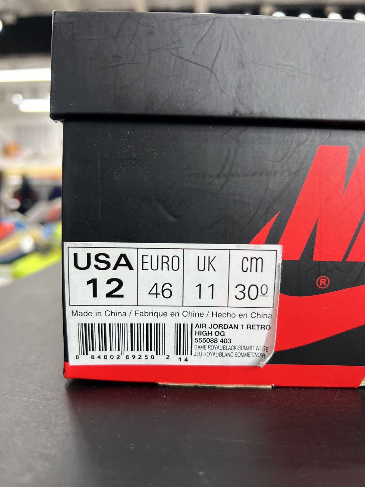 Jordan Brand × Nike Air Jordan 1 Game Royal Sz. 12 (2018) Size US 12 / EU 45 - 11 Thumbnail